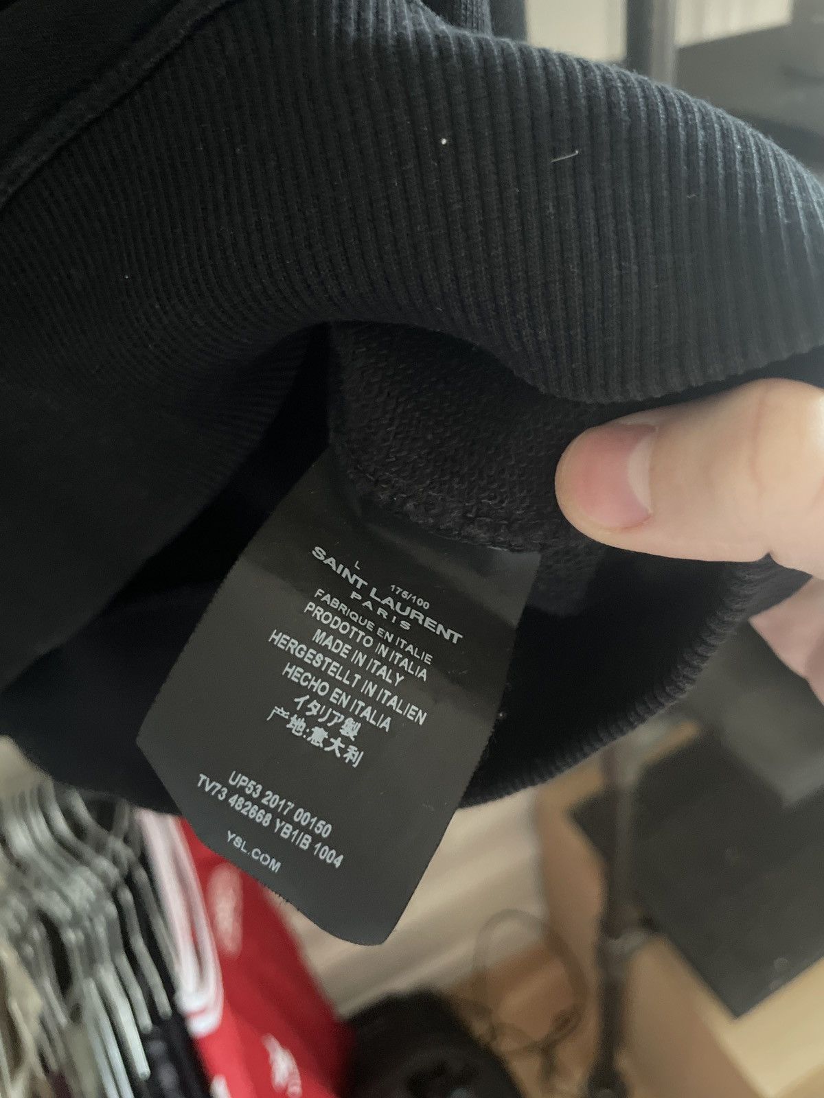 Saint Laurent Paris Saint laurent Slow kissin’ hoodie Size US L / EU 52-54 / 3 - 2 Thumbnail