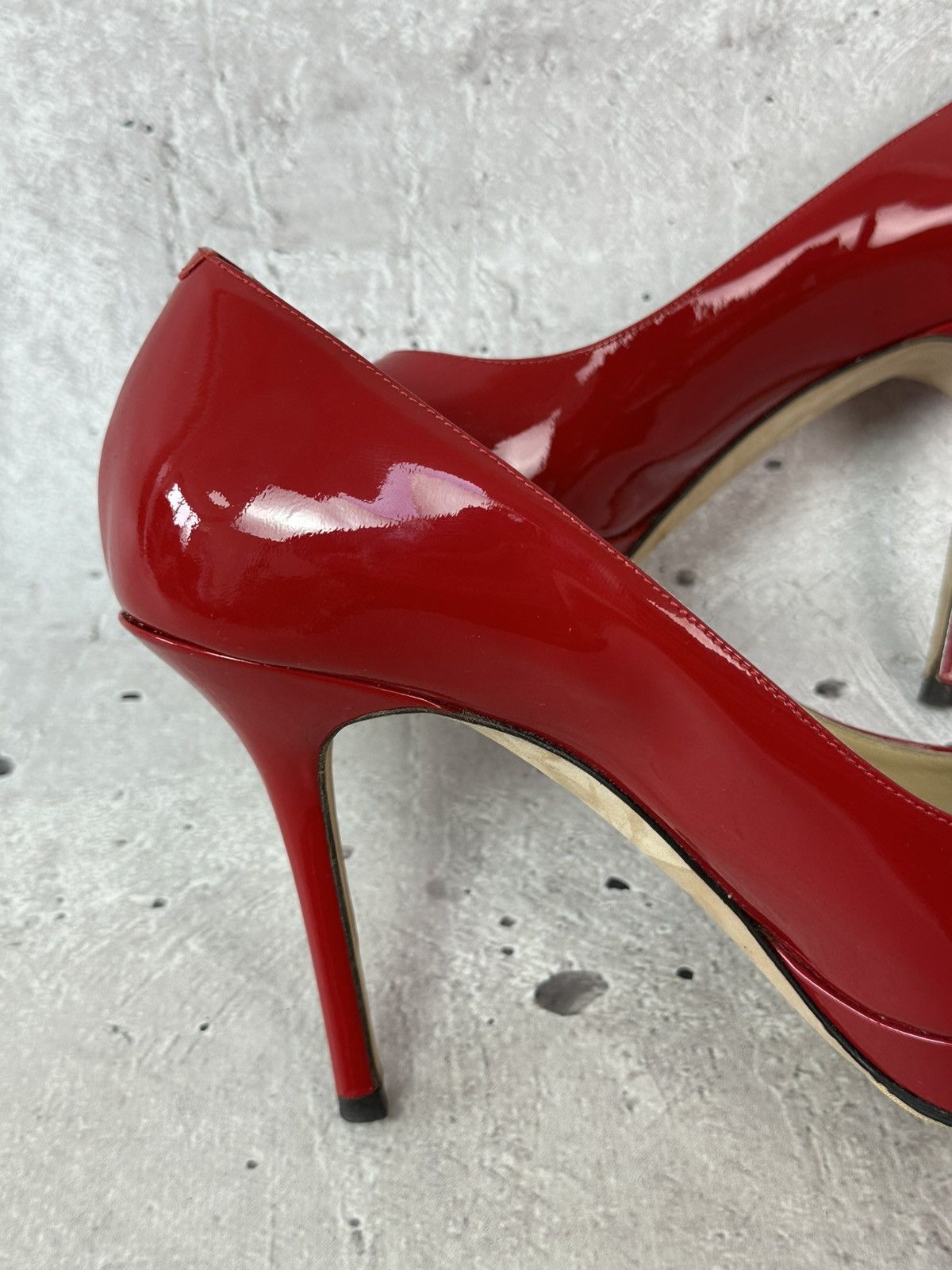 Jimmy Choo Jimmy Choo Made in Italy Patent Leather Red Heels With Box Size US 6 / IT 36 - 15 Thumbnail