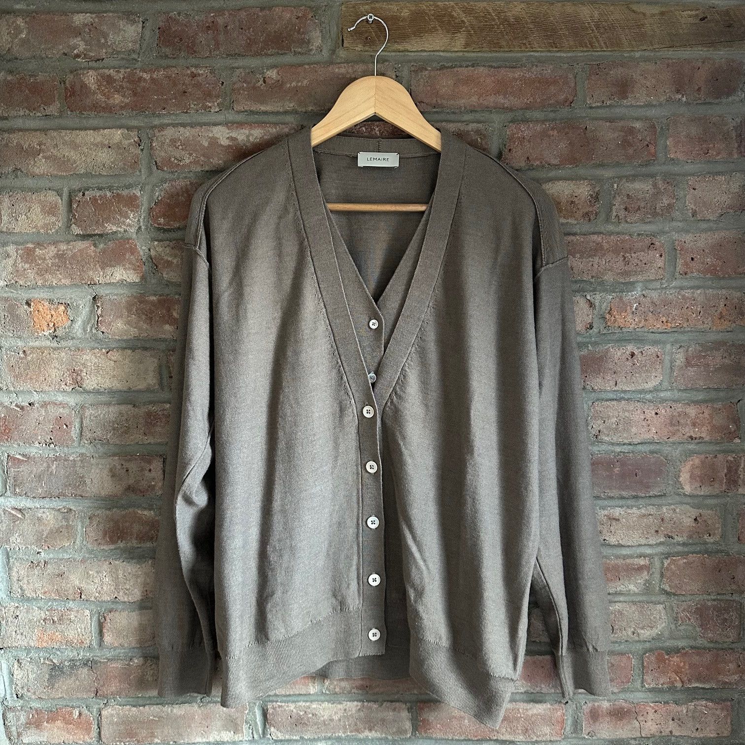 Lemaire Knitted Double Collar Cardigan Size US XS / EU 42 / 0 - 1 Thumbnail
