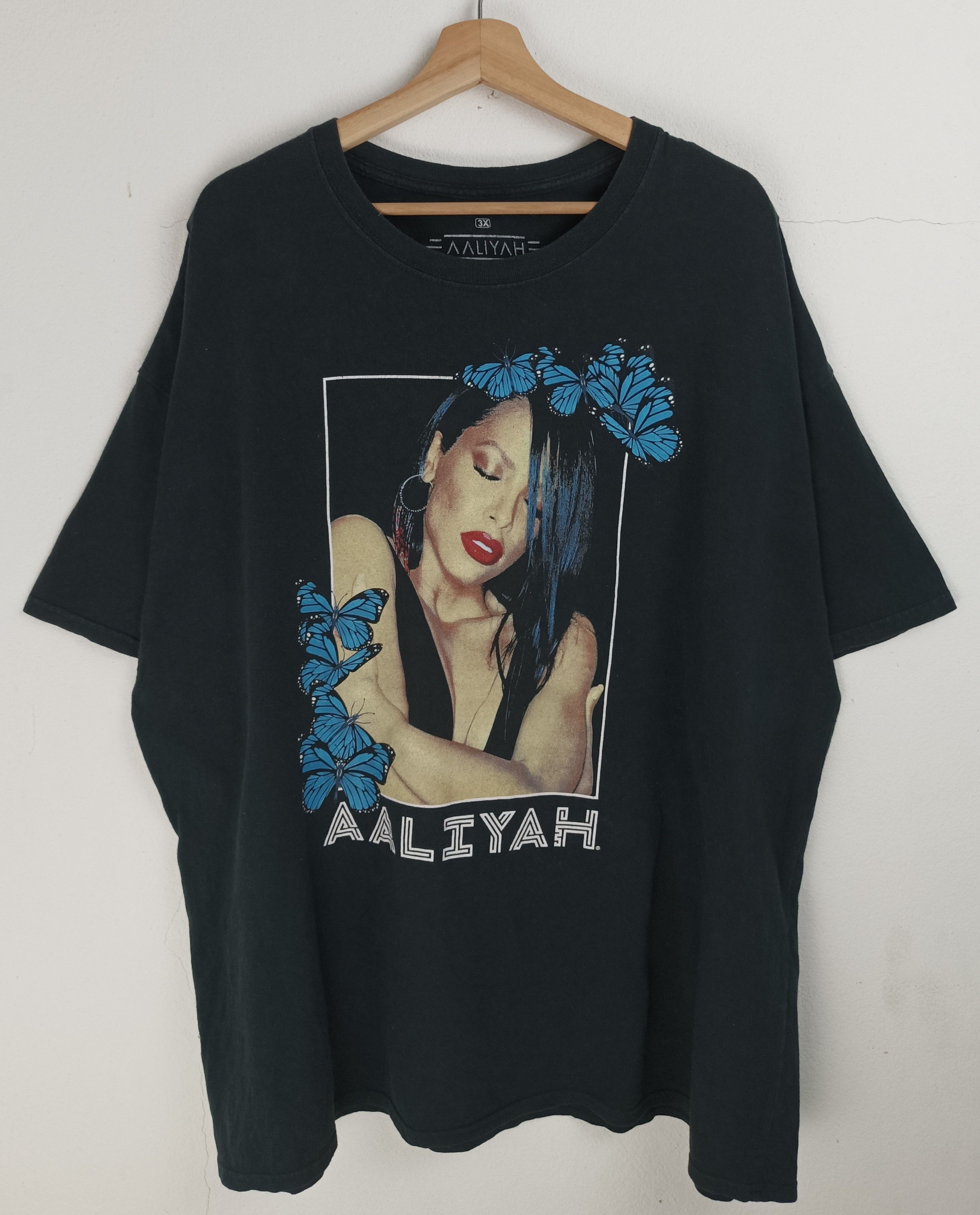 Rap Tees VINTAGE AALIYAH RAP TEE STYLE TUPAC LEFT EYE MJ JCOLE Size US XXL / EU 58 / 5 - 3 Thumbnail