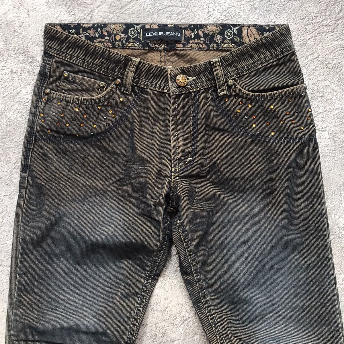 Vintage Vintage 90s Faded Black Distressed Baggy Jeans Grunge 29 Size 29" - 3 Thumbnail