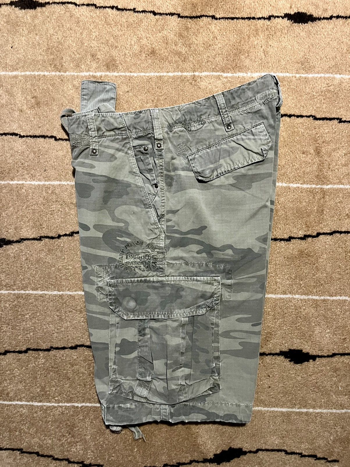 Mason's Mason’s Camouflage Cargo Men Shorts Size US 30 / EU 46 - 5 Thumbnail
