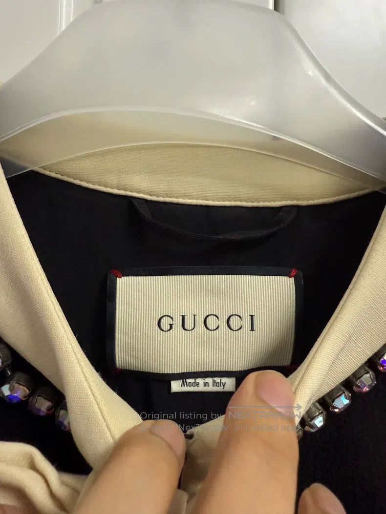 Gucci Gucci Rhinestone bow short jacket Size S / US 4 / IT 40 - 2 Thumbnail