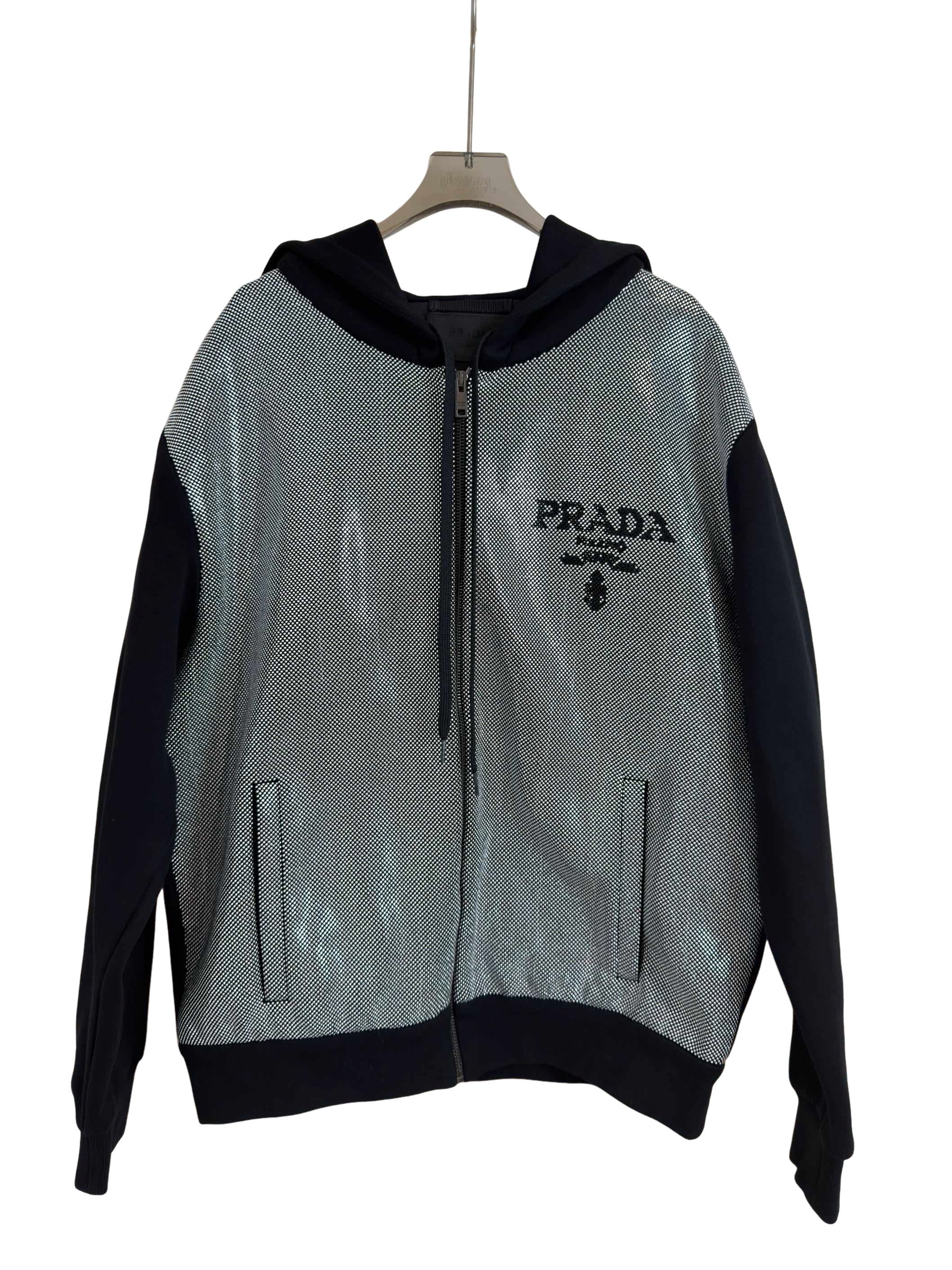 Prada Prada Studded Colorblock Zip Hoodie Size XL Size US XL / EU 56 / 4 - 1 Thumbnail