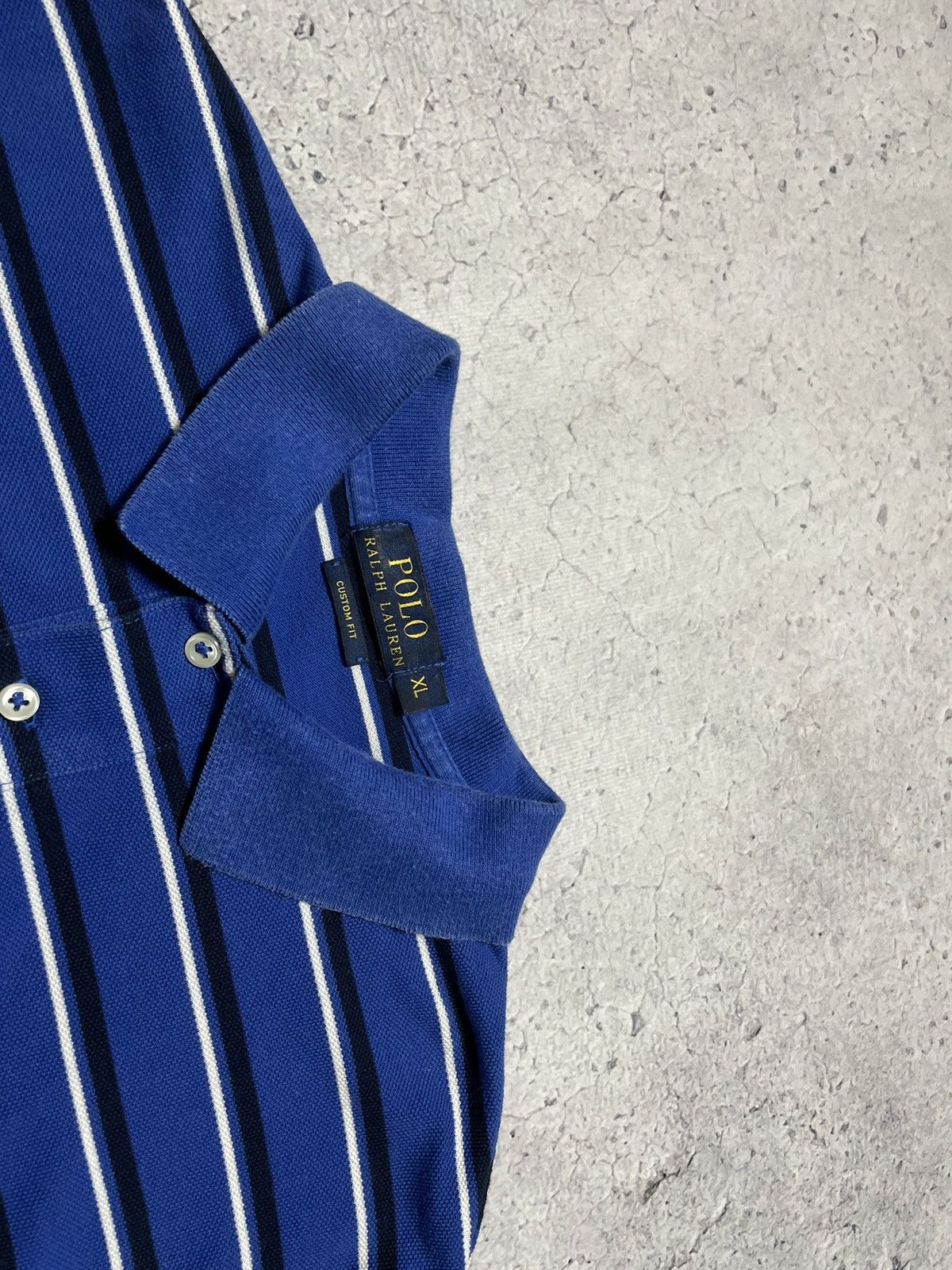 Polo Ralph Lauren × Vintage Vintage Polo T-Shirt Striped Polo Ralph Lauren Y2K Size US XL / EU 56 / 4 - 6 Thumbnail