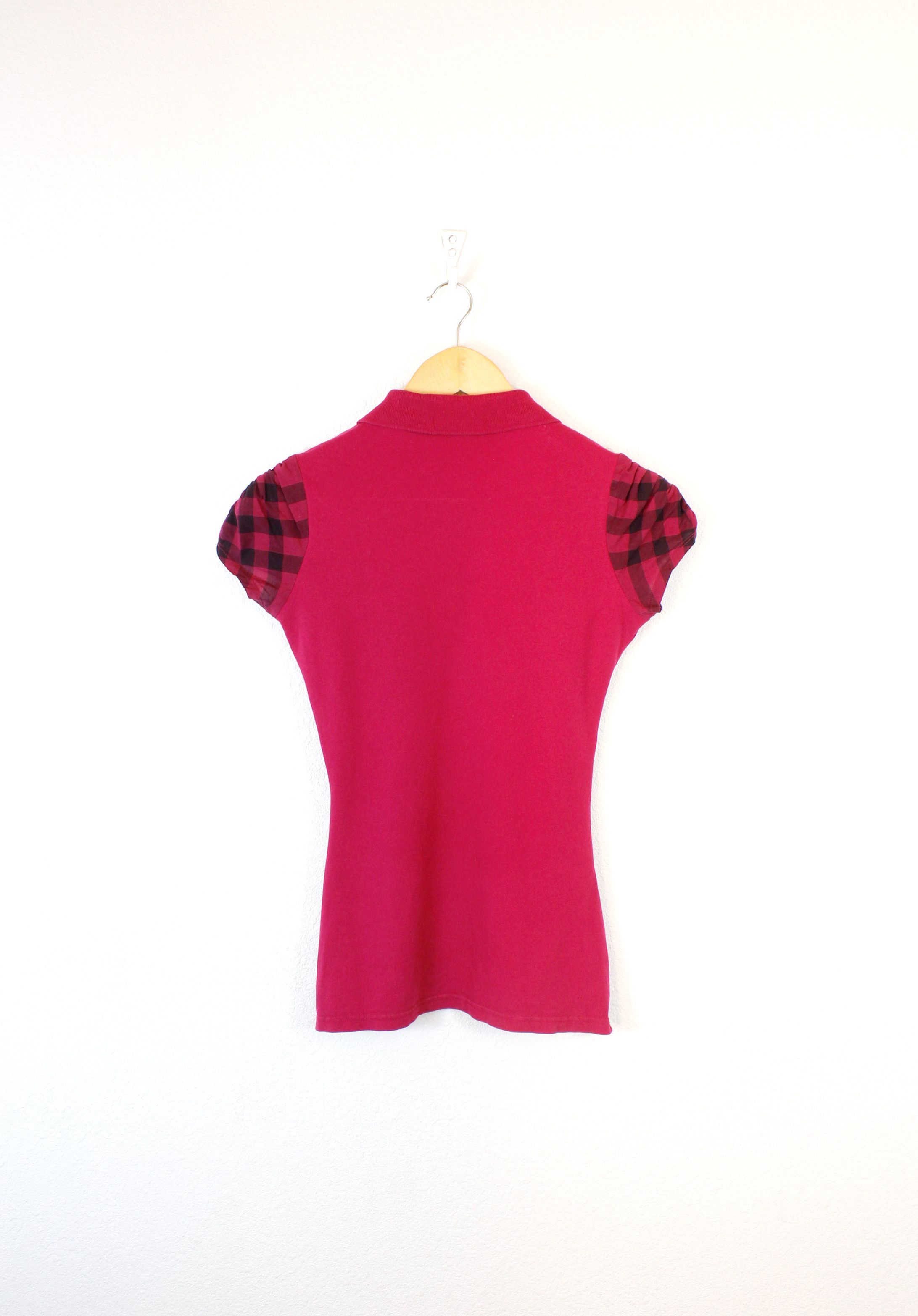 Burberry Burberry Brit Sleeve Nova Check Pink Polo Shirt Y2K Size S / US 4 / IT 40 - 4 Thumbnail