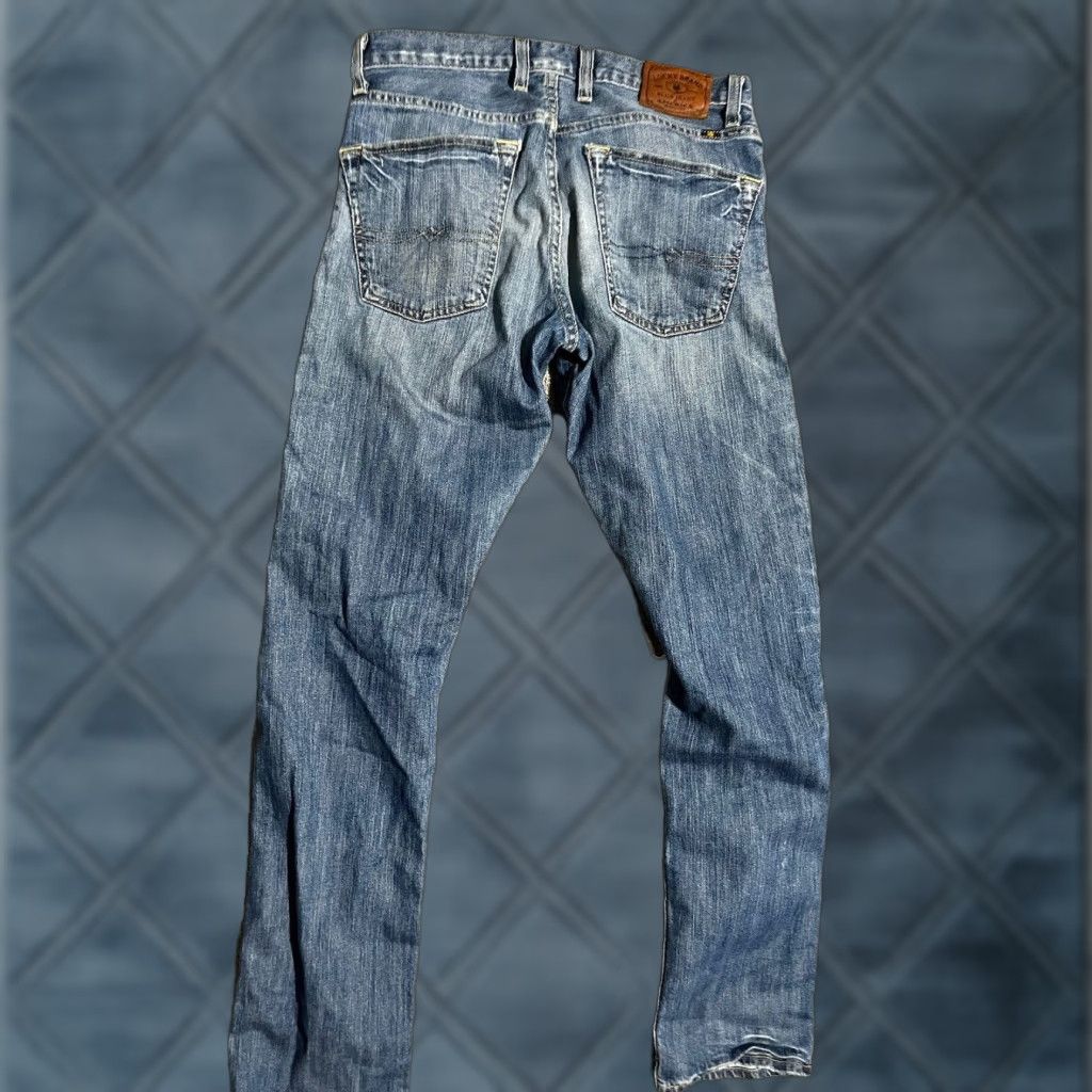 Lucky Brand Lucky Brand Jeans Mens 30X32 Distressed 121 Heritage Slim 5-Pocket Denim Blue Regular Straight Modern Mens Size US 30 / EU 46 - 1 Thumbnail