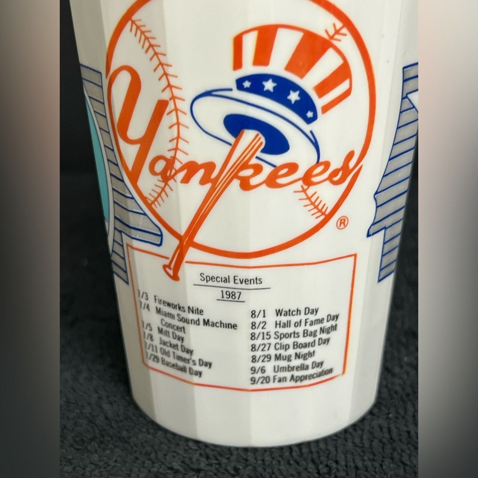 MLB Rickey Henderson New York Yankees 1987 Collectors Cup NY HOF Size ONE SIZE - 4 Thumbnail