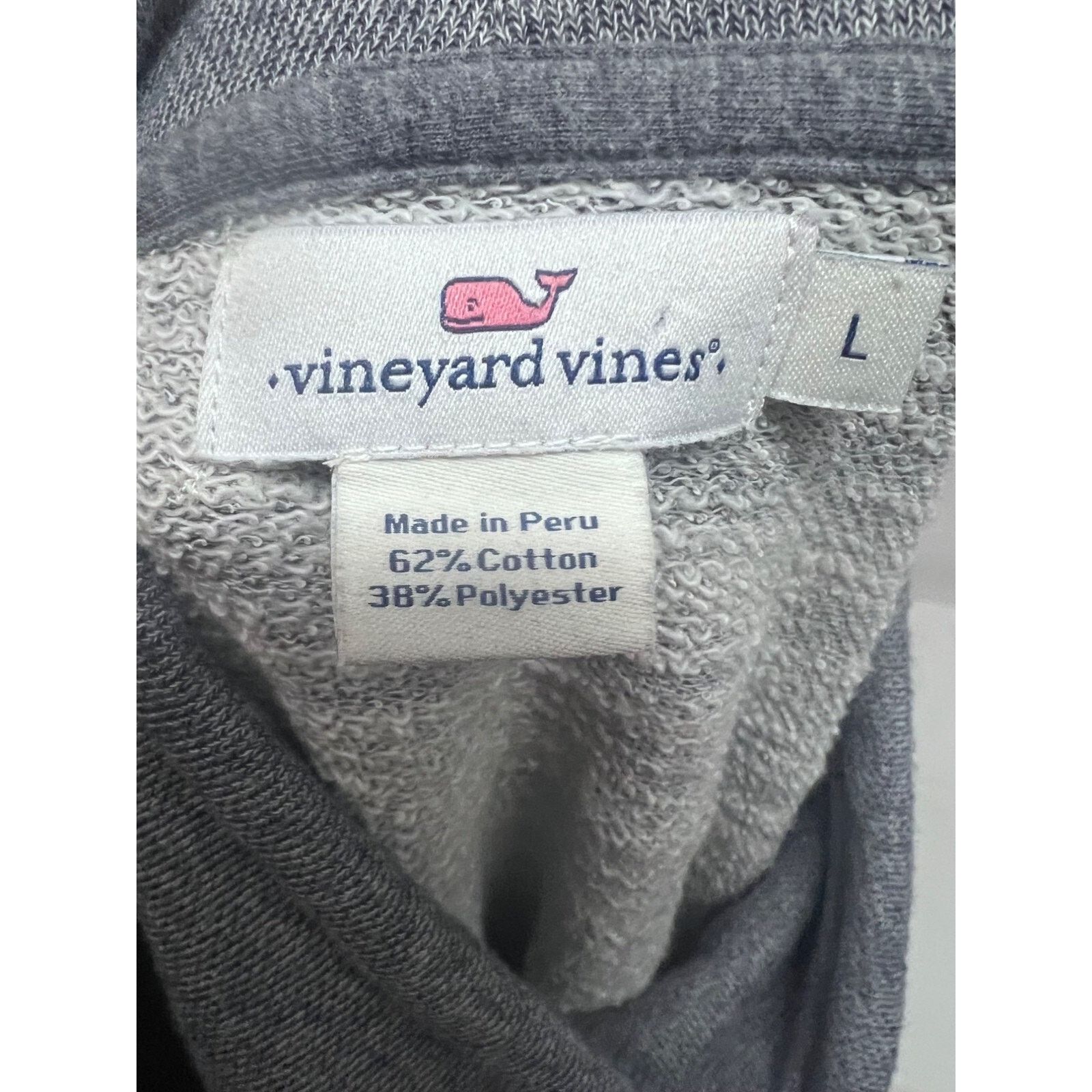Vineyard Vines Vineyard Vines Gray Pullover Shirt Large Pockets Funnel Neck Size L / US 10 / IT 46 - 8 Thumbnail
