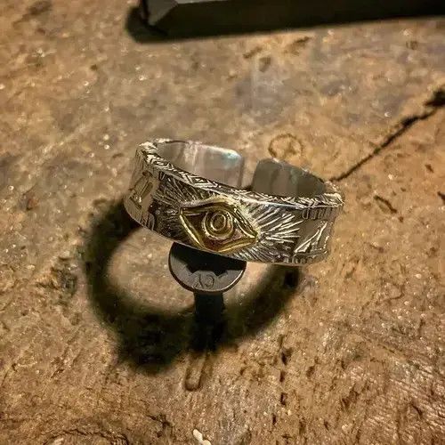Jewelry Vintage Devil Eye Ring in Silver, Men's