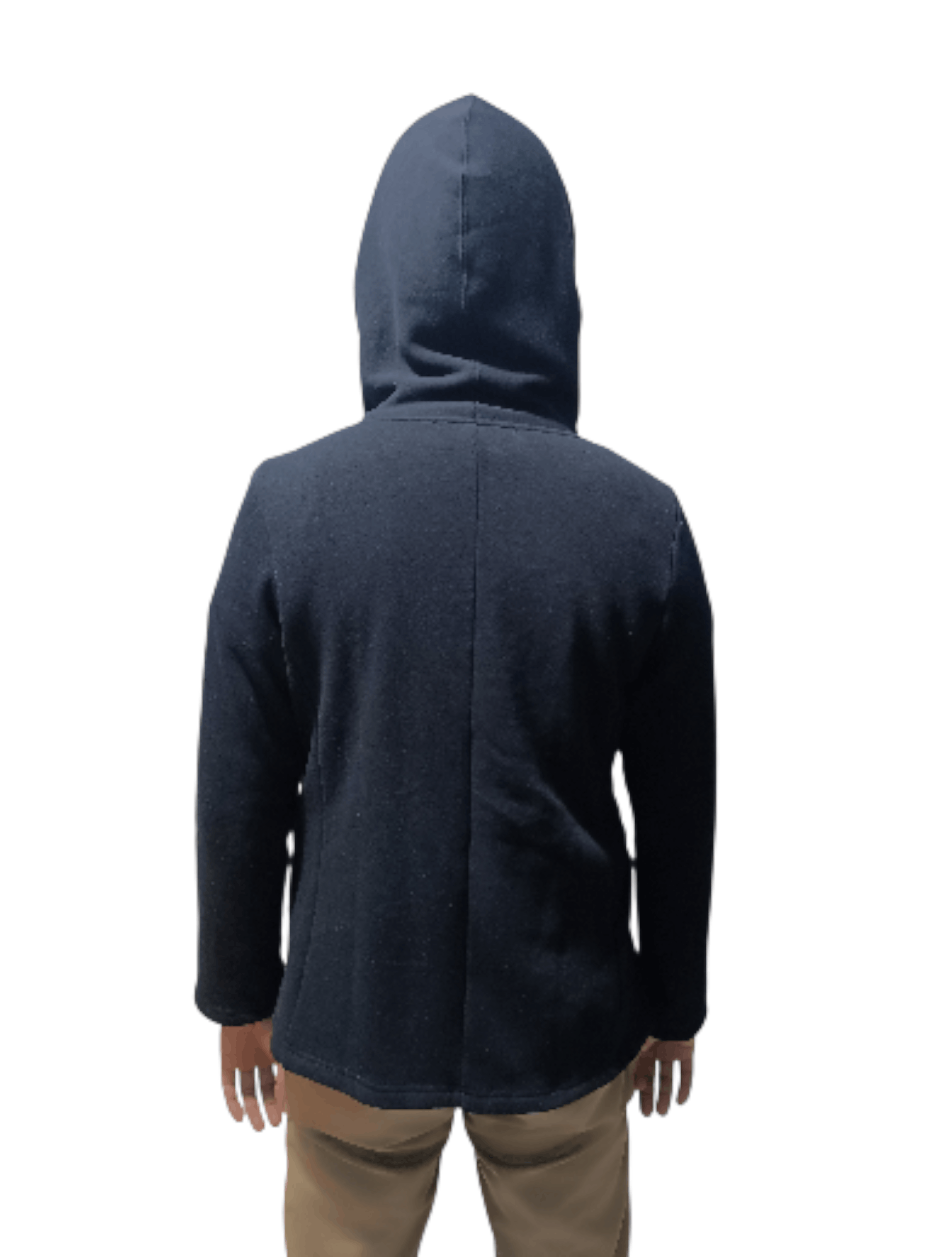 Japanese Brand Japanese Double Breasted Pea Coat Hoodie Size US M / EU 48-50 / 2 - 14 Thumbnail