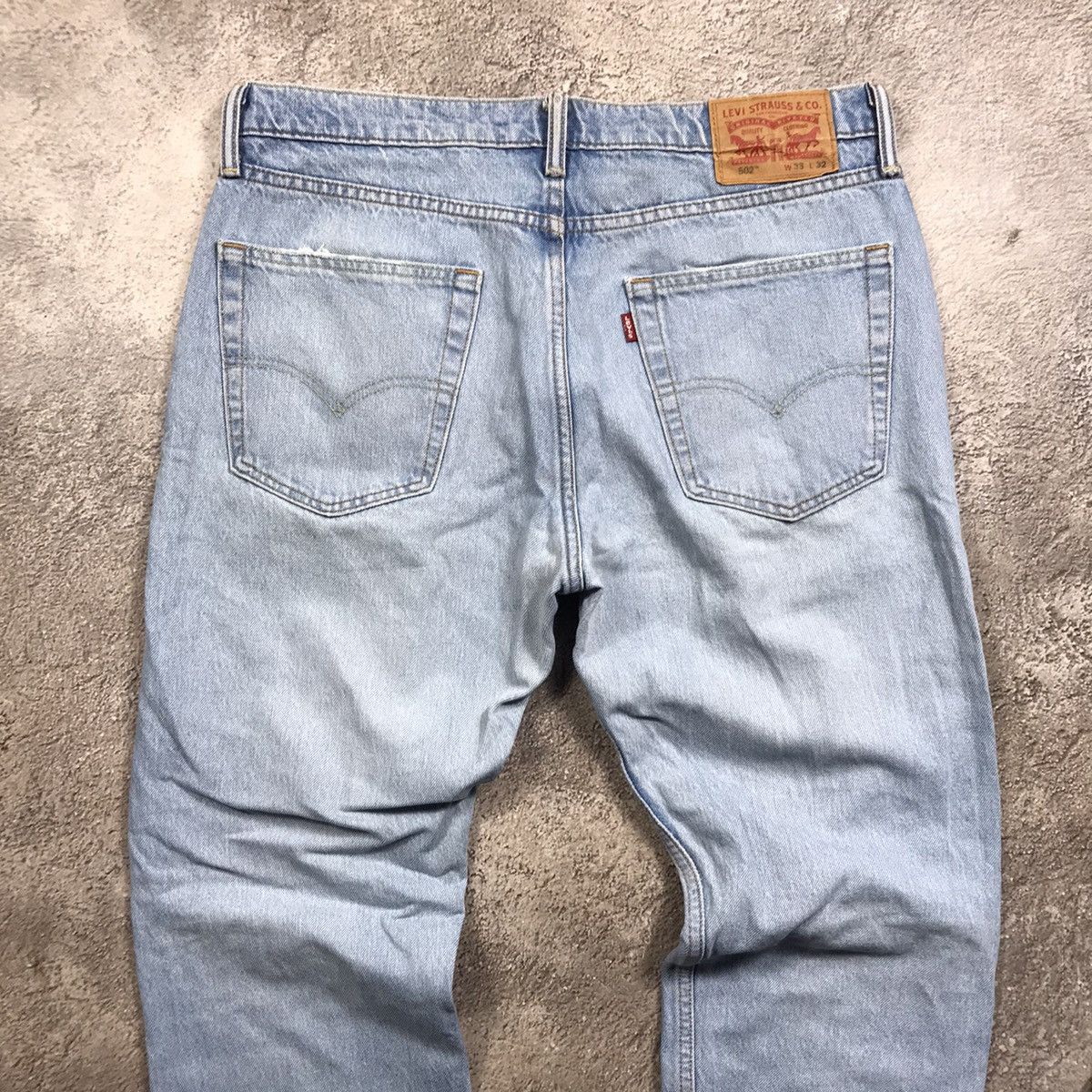 Vintage Vintage 90s Levis Distressed Baggy Jeans Grunge Thrashed 33 Size US 33 - 5 Thumbnail