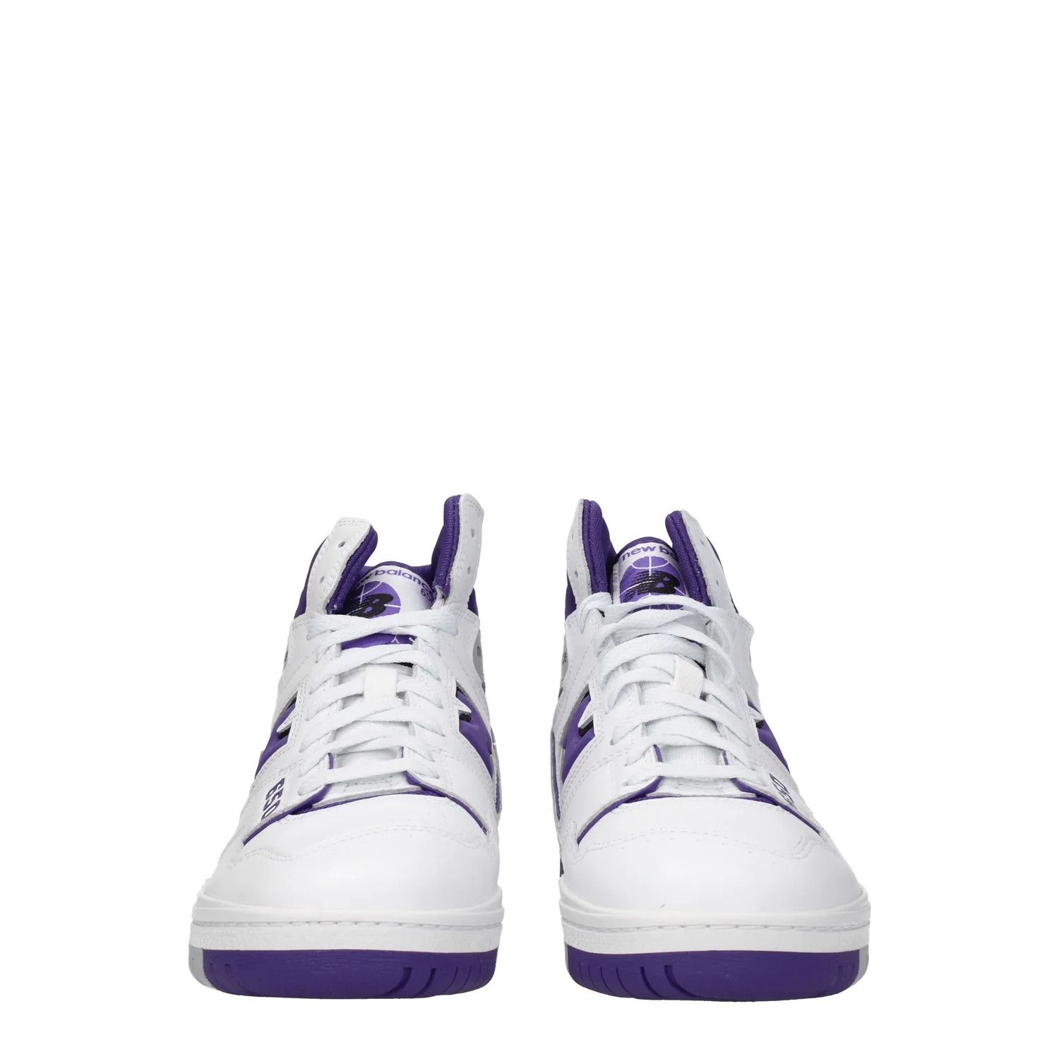 New Balance ob1o1e0925 Leather Hi-Top Sneakers in White/Violet Size US 10 / EU 43 - 3 Thumbnail