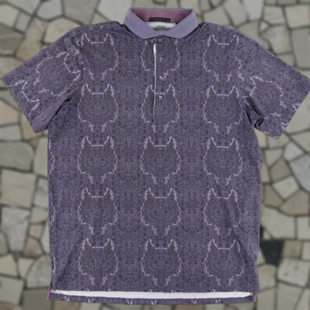 Vintage Greyson Wolf High Stretch Polyester Polo Shirt Purple Men's XL Shirt Mens XL Polo Size US XL / EU 56 / 4 - 1 Thumbnail