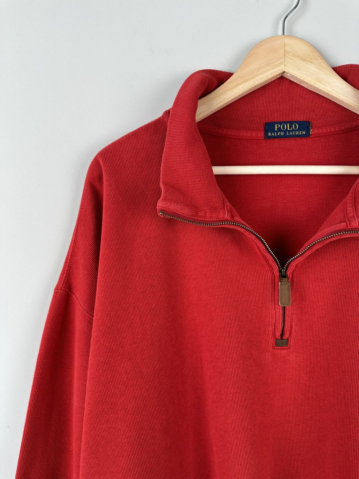 Polo Ralph Lauren Polo Ralph Lauren Oversized 1/4 Zip Sweater Size US XL / EU 56 / 4 - 2 Thumbnail