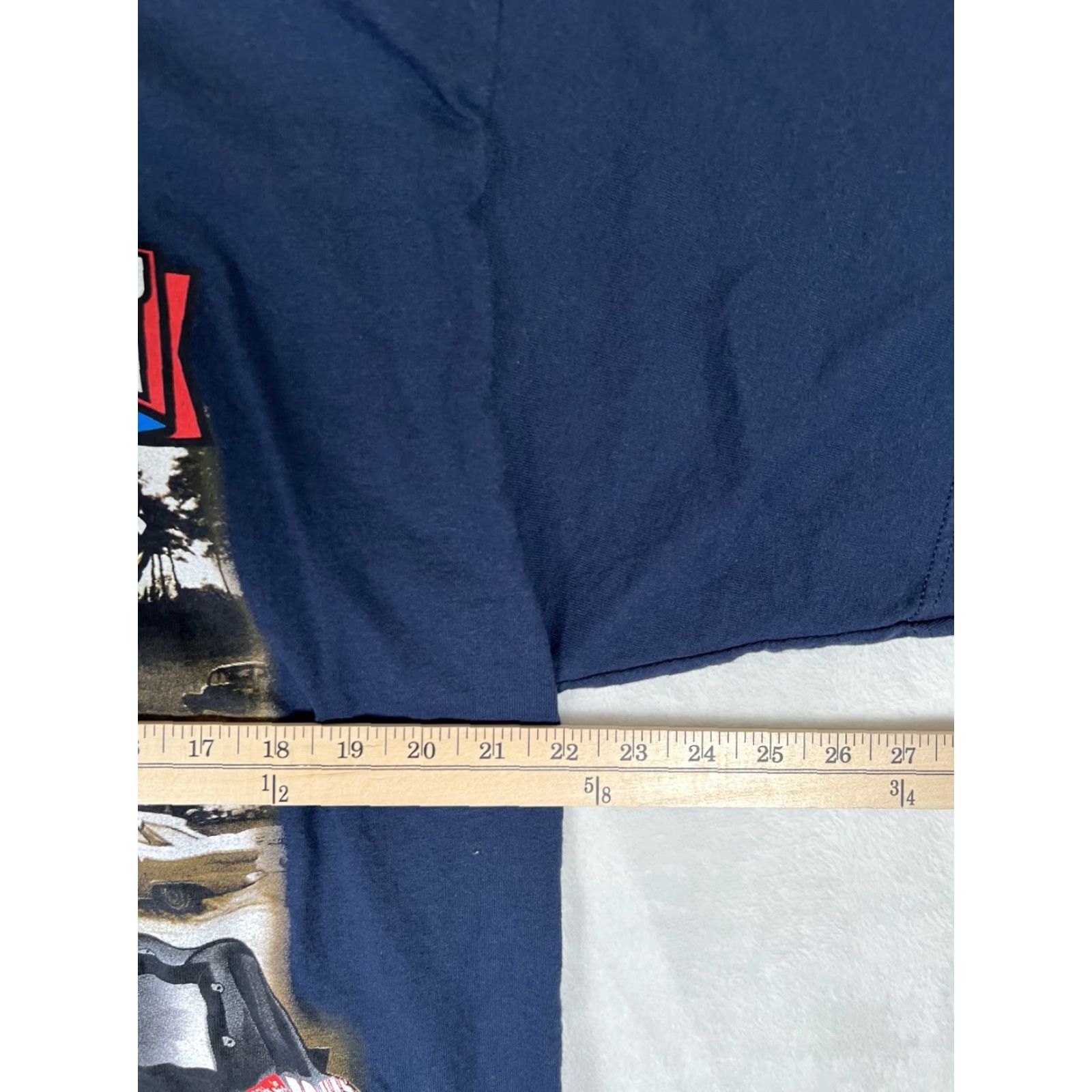 Tultex VINTAGE NASCAR 50th Anniversary Tour 1998 T-Shirt XL Blue Short Sleeve Crew Neck Double-Sided Mens 90s Car Graphic Print Tultex Shirt Size US XL / EU 56 / 4 - 7 Thumbnail