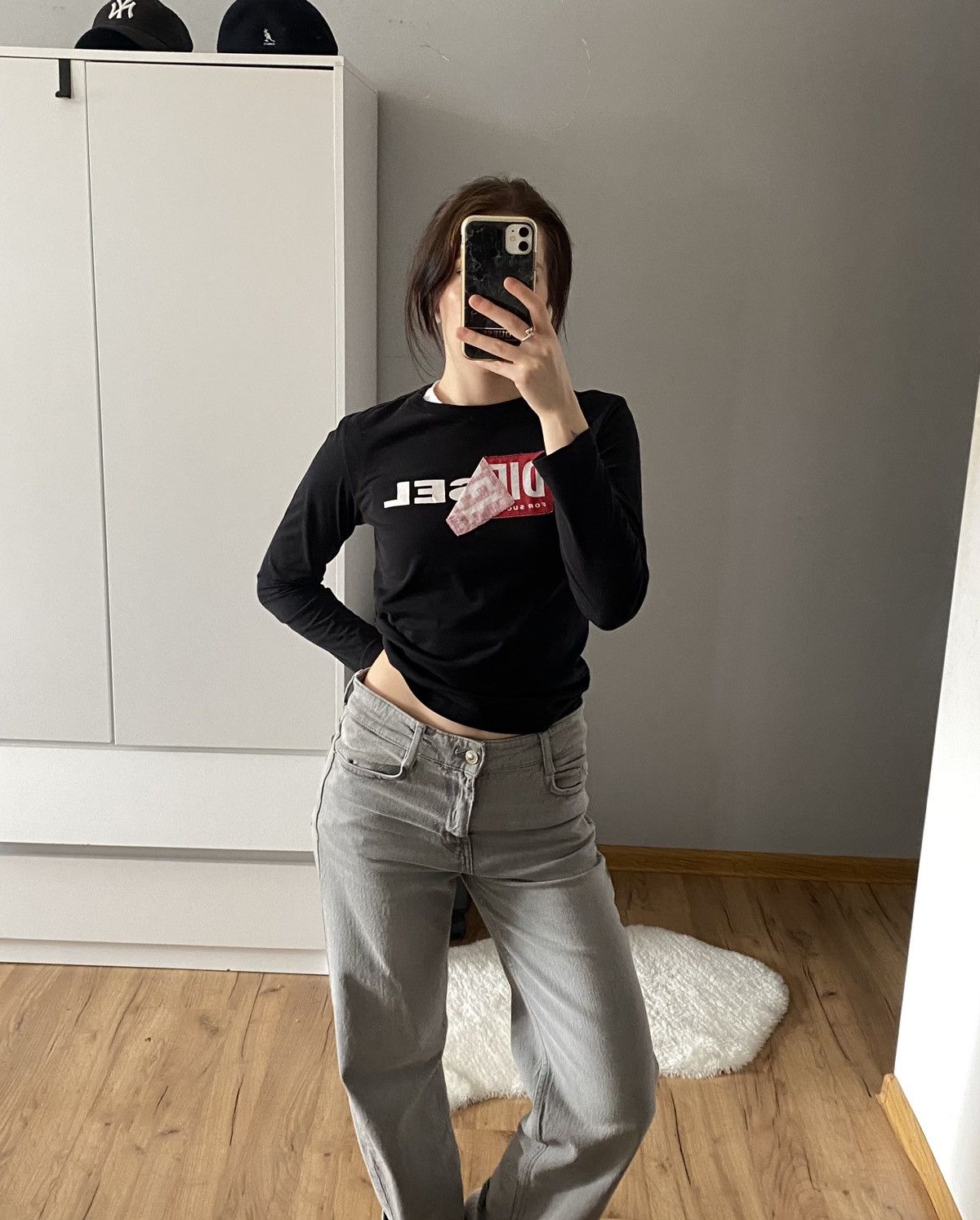 Diesel Diesel Black Long-Sleeve Big Logo Size XS / US 0-2 / IT 36-38 - 1 Thumbnail