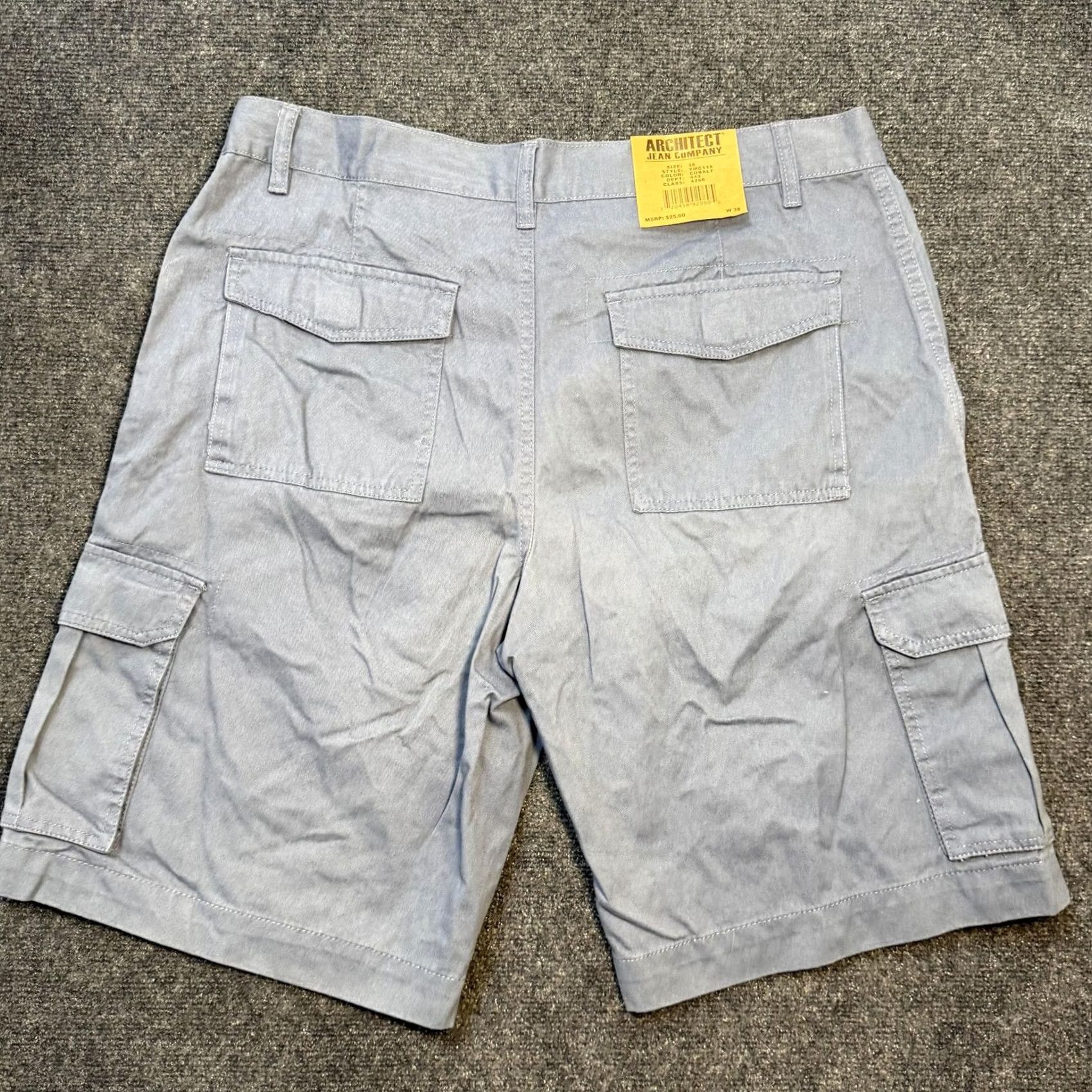 Architect Architect Jean Company Cargo Shorts Mens 38 Blue Cotton Utility Pockets Summer Size US 38 / EU 54 - 7 Thumbnail