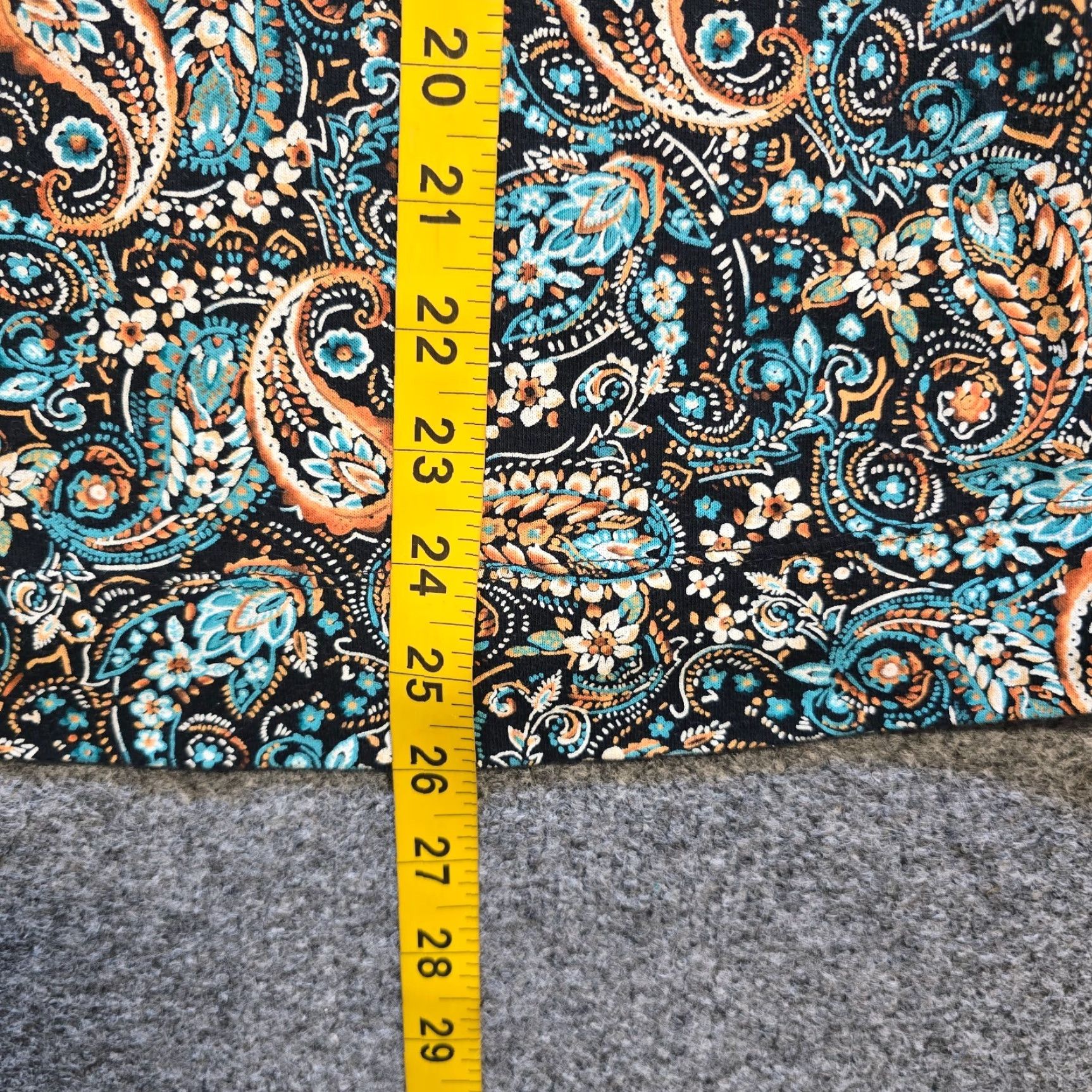 J. Jill J Jill Top Womens L Black Green Paisley Pima Cotton Long Sleeve Casual Shirt Size L / US 10 / IT 46 - 6 Thumbnail