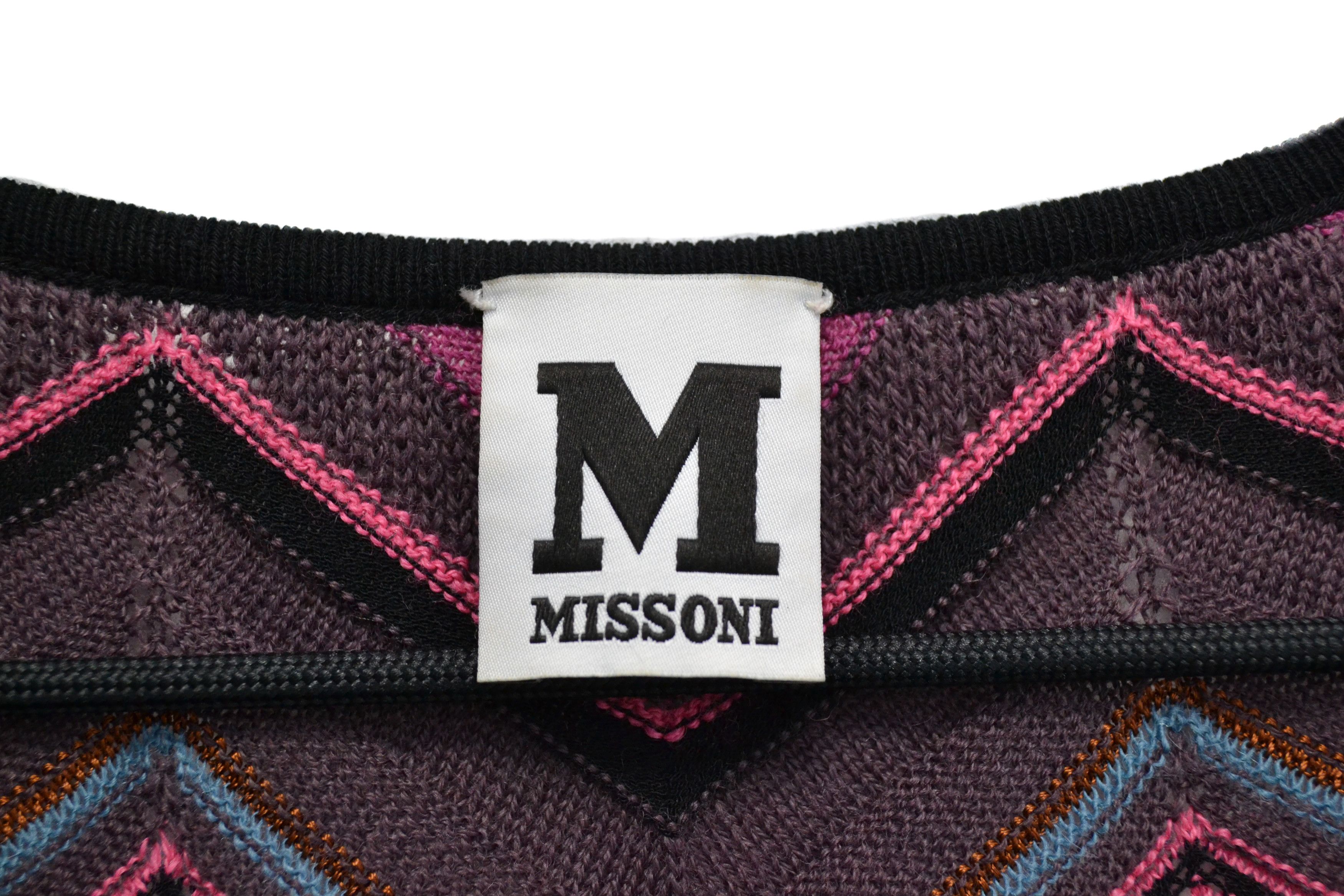 Missoni Missoni "M" Designer Zigzag Multicolor Viscose Dress Size M / US 6-8 / IT 42-44 - 5 Thumbnail