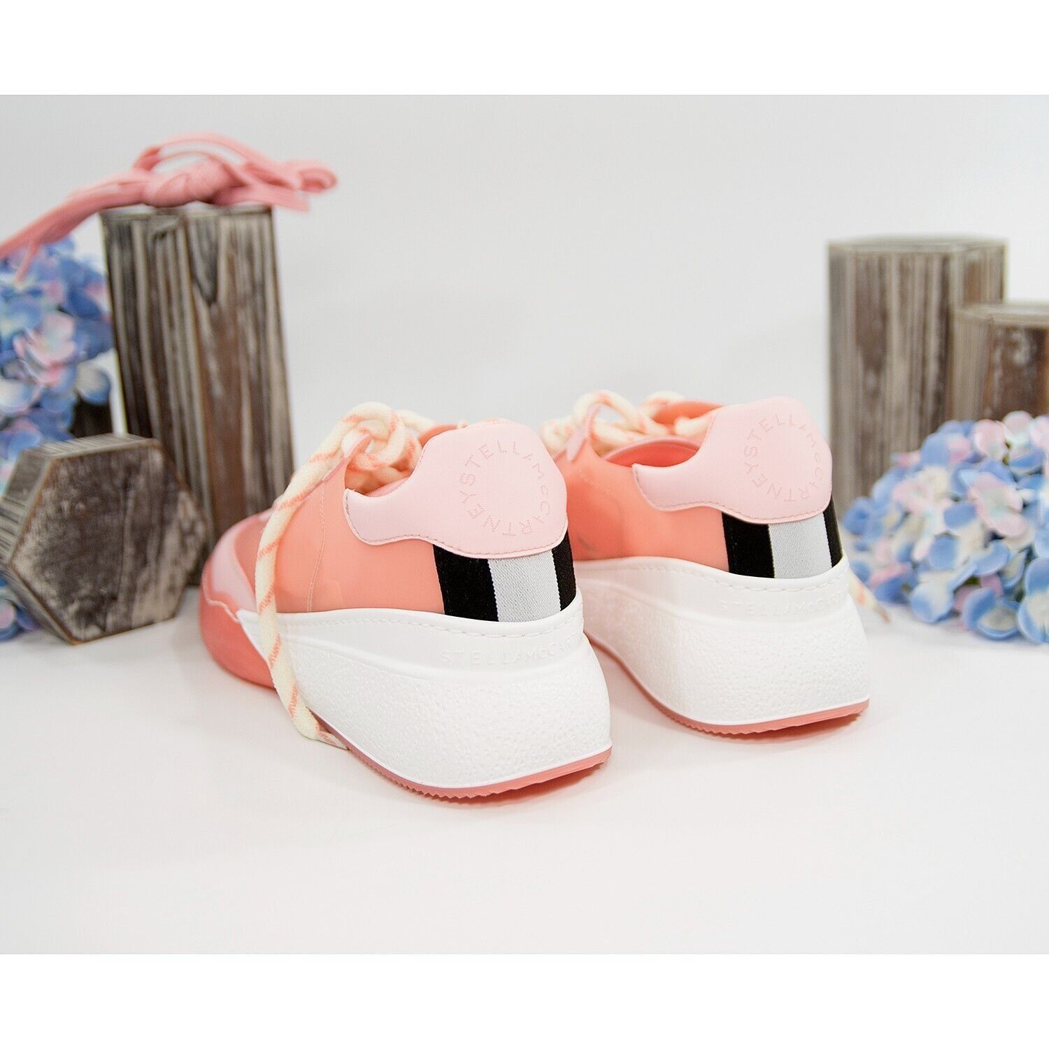 Stella McCartney Stella McCarney Rose Loop Oversize Vegan Leather Sneaker Size US 8 / IT 38 - 9 Thumbnail
