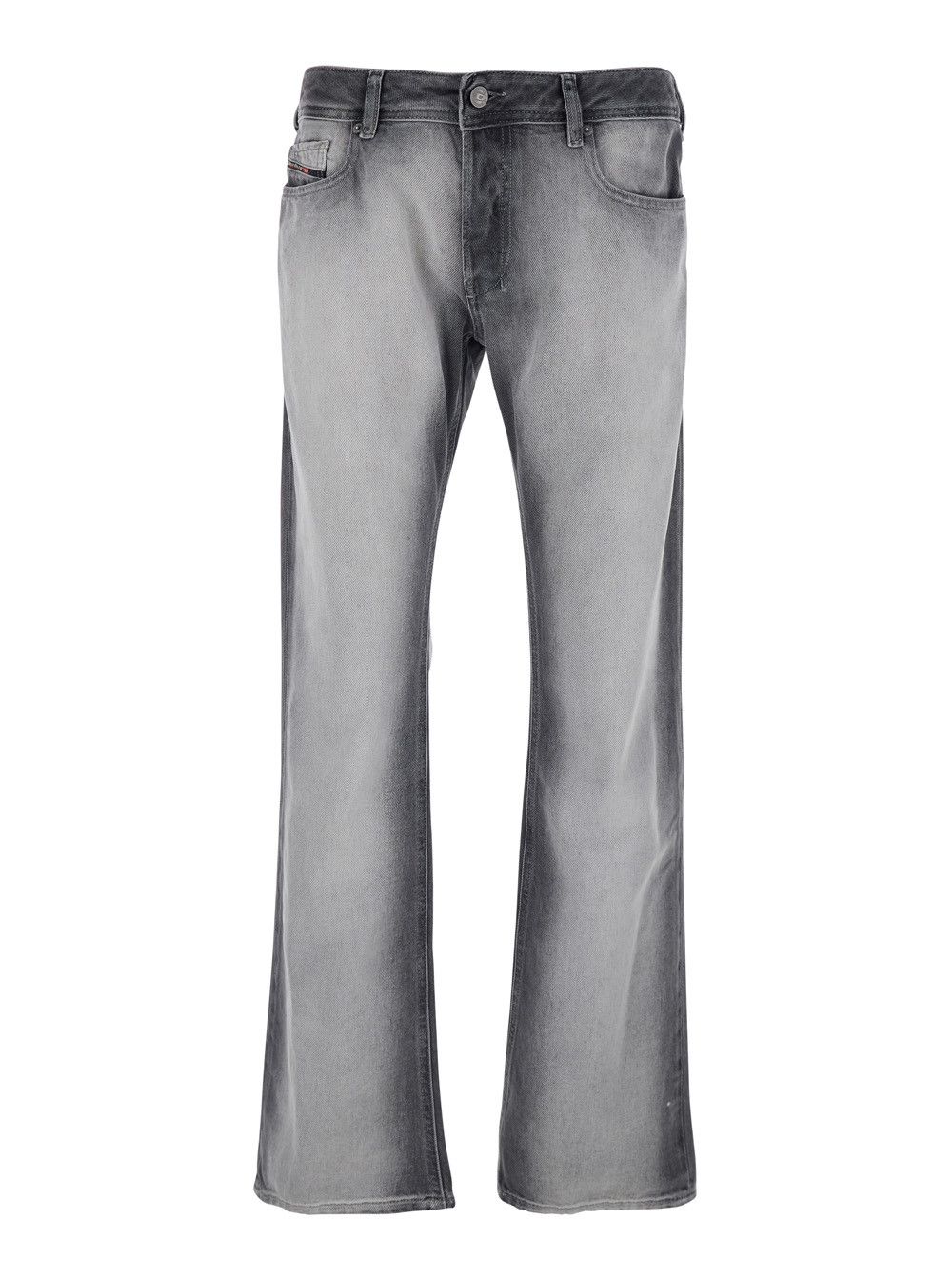 Diesel Gray Five-Pocket Jeans with Faded Effect for Men Size US 31 - 1 Thumbnail