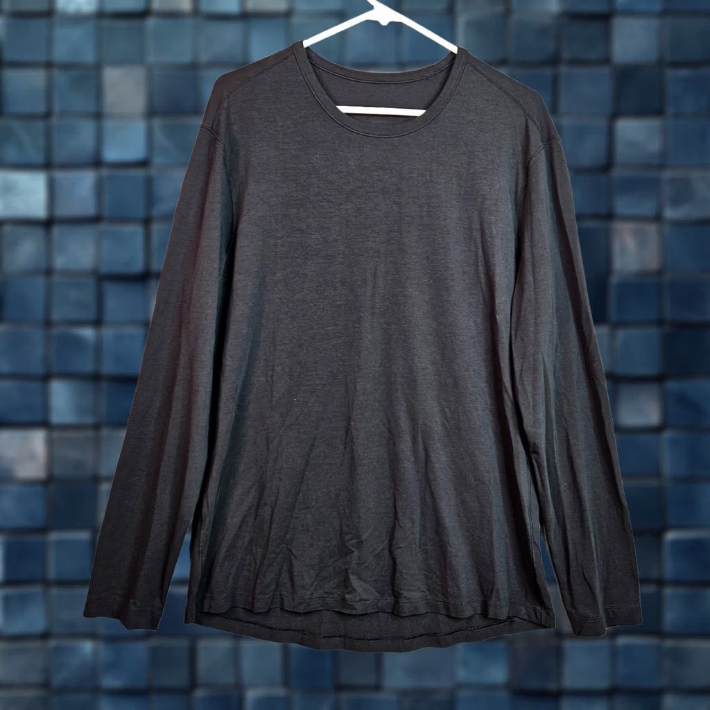 Lululemon LULULEMON Men's Black Crew-neck Long Sleeve Shirt L Size US L / EU 52-54 / 3 - 1 Thumbnail