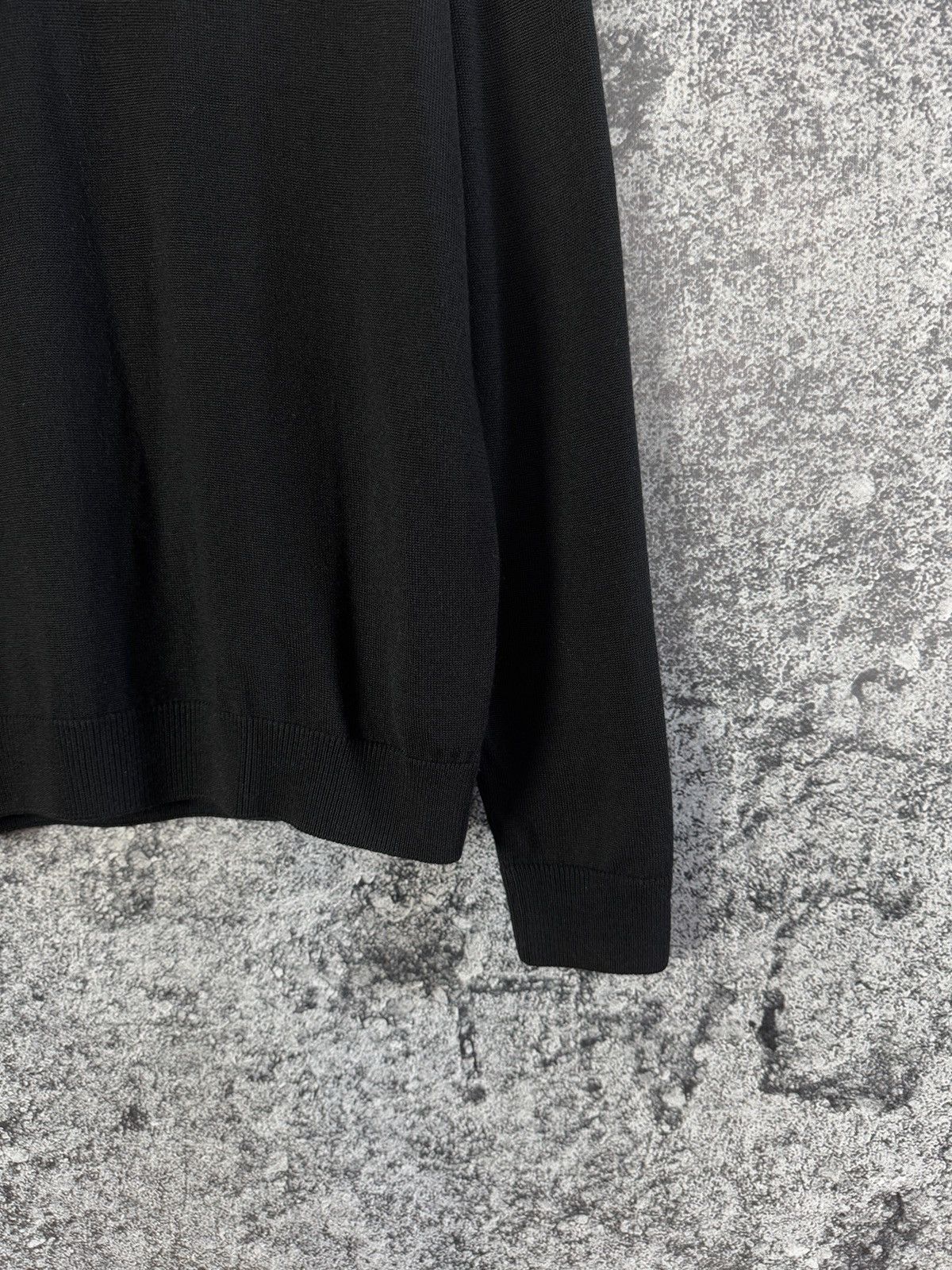 Lacoste Men’s Lacoste V-Neck Pullover Lana Wool Sweater Black Size 4 Size US M / EU 48-50 / 2 - 5 Thumbnail