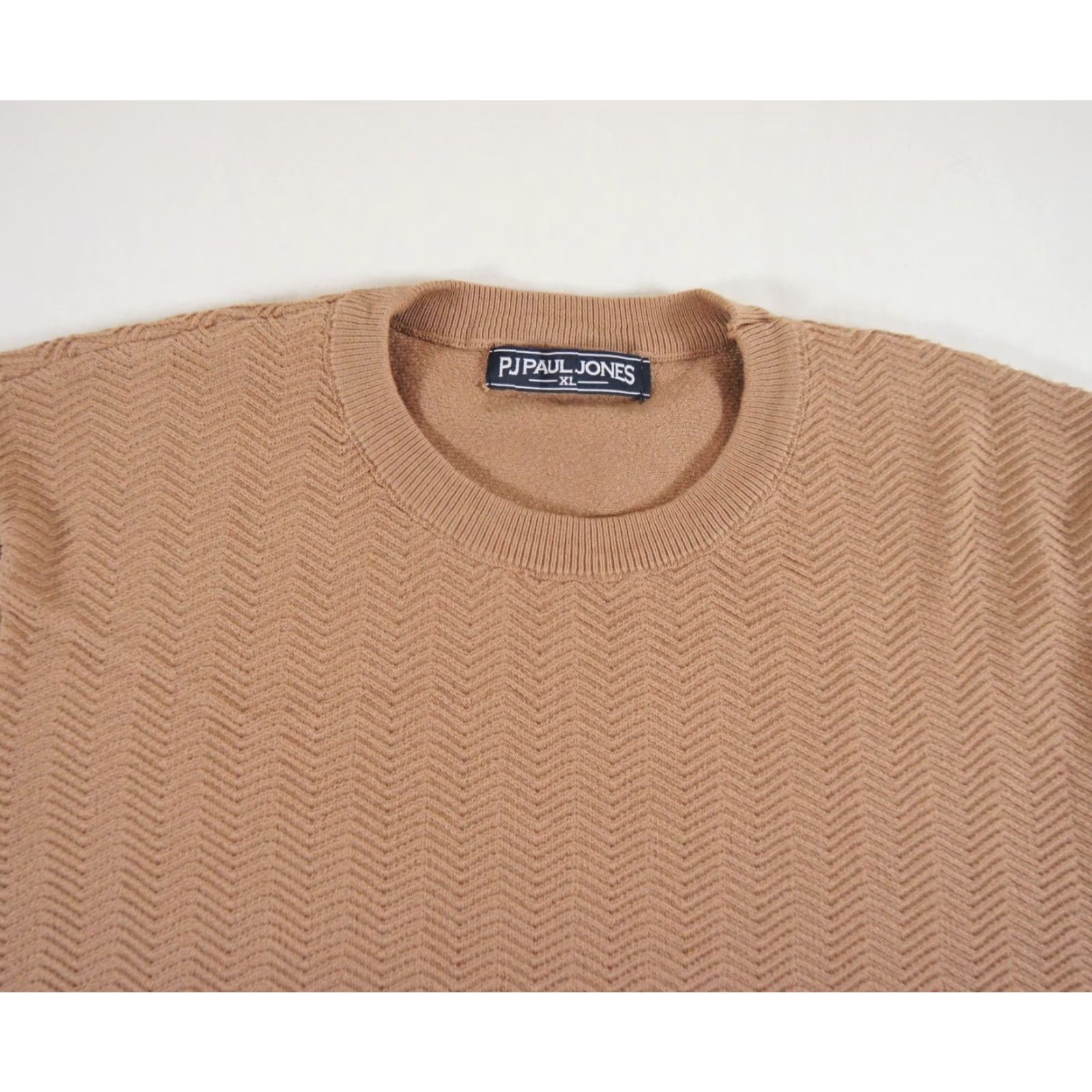 Vintage VINTAGEPaul Jones Shirt Mens XL Brown Short Sleeve Knit Crewneck Adult XL Brown Paul Jones T-Shirt Outdoor All Seasons Mens Size US XL / EU 56 / 4 - 2 Thumbnail