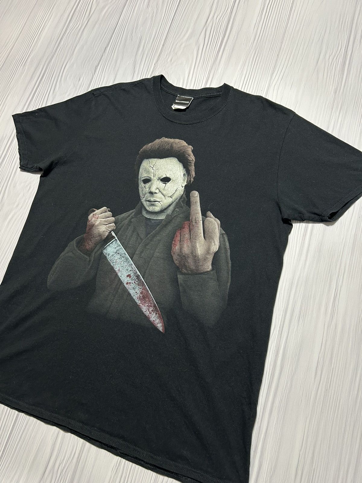 Expert Horror Vintage Y2K Halloween Horror Fuck You Big Print T-Shirt Size US XL / EU 56 / 4 - 2 Thumbnail