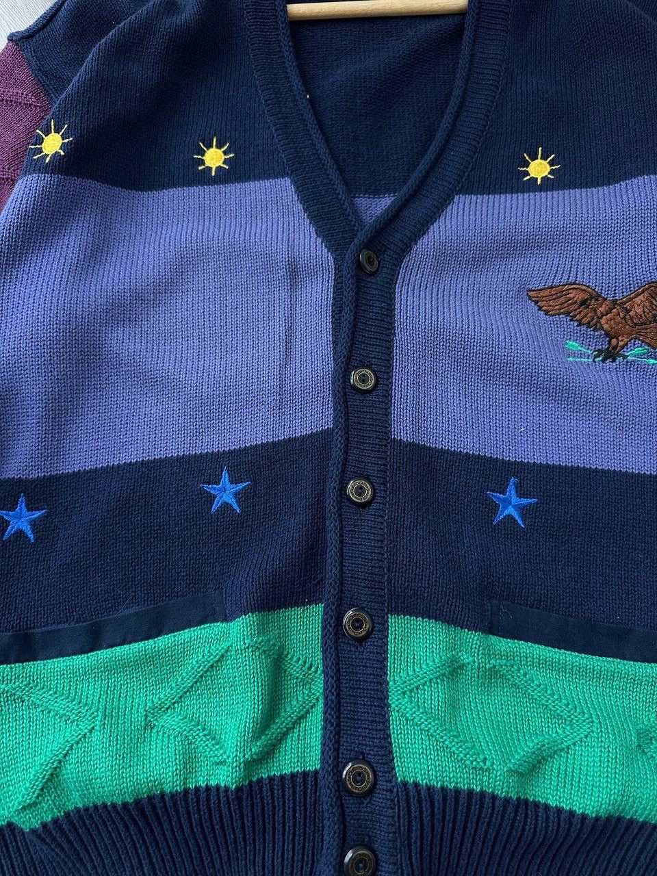 Vintage Vintage Jc De Castelbajac Bottons Cardigan Sweater Size US L / EU 52-54 / 3 - 10 Thumbnail