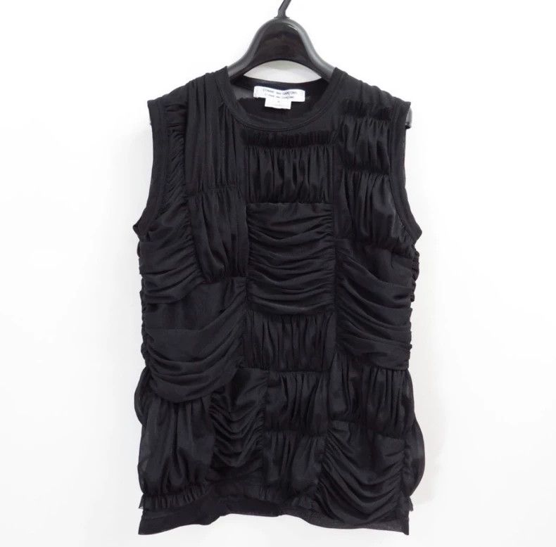 Comme des Garcons 2024SS Pleated Sleeveless Top
