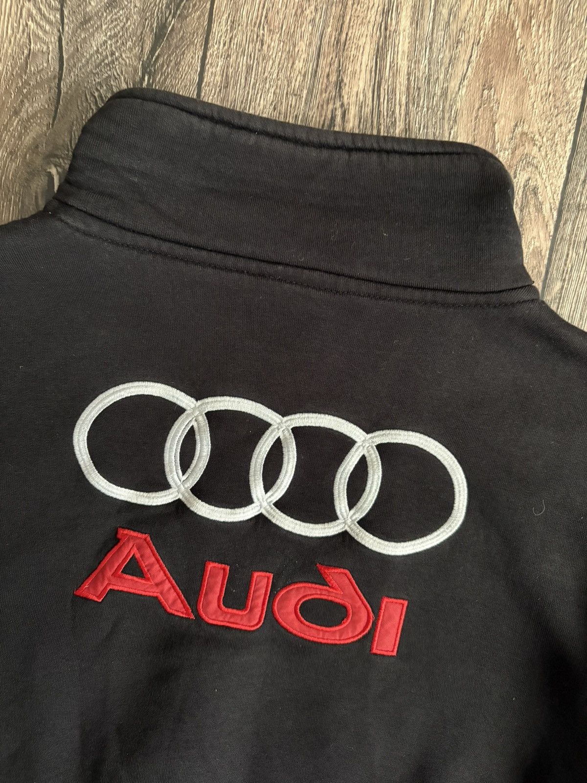 Audi × Vintage Vintage Distressed Audi Racing Zip Up Sweatshirt Zipper Size US S / EU 44-46 / 1 - 17 Thumbnail