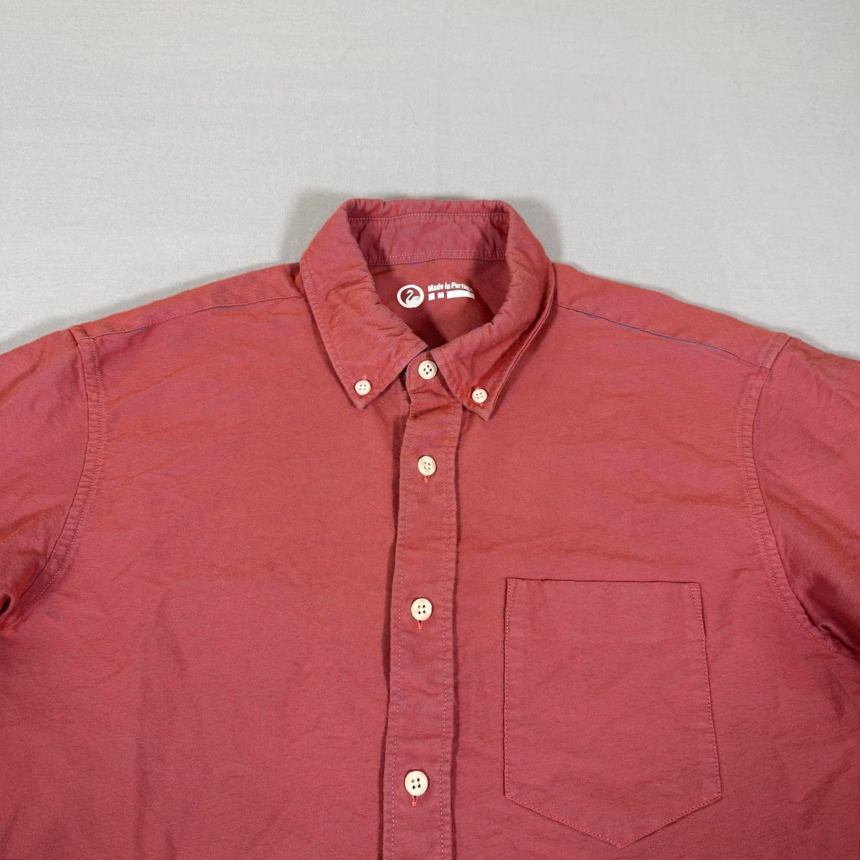 Outlier Outlier Shirt Mens M Red Chambray Long Sleeve Button-Up Slim Casual Shirt Size US M / EU 48-50 / 2 - 2 Thumbnail
