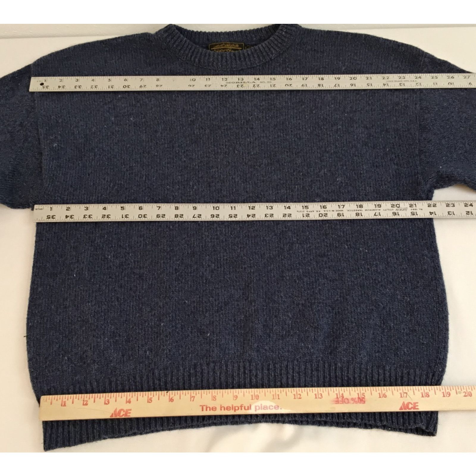 Eddie Bauer Eddie Bauer Sweater Men's XL Blue Wool Blend VTG 90's USA Size US XL / EU 56 / 4 - 9 Thumbnail