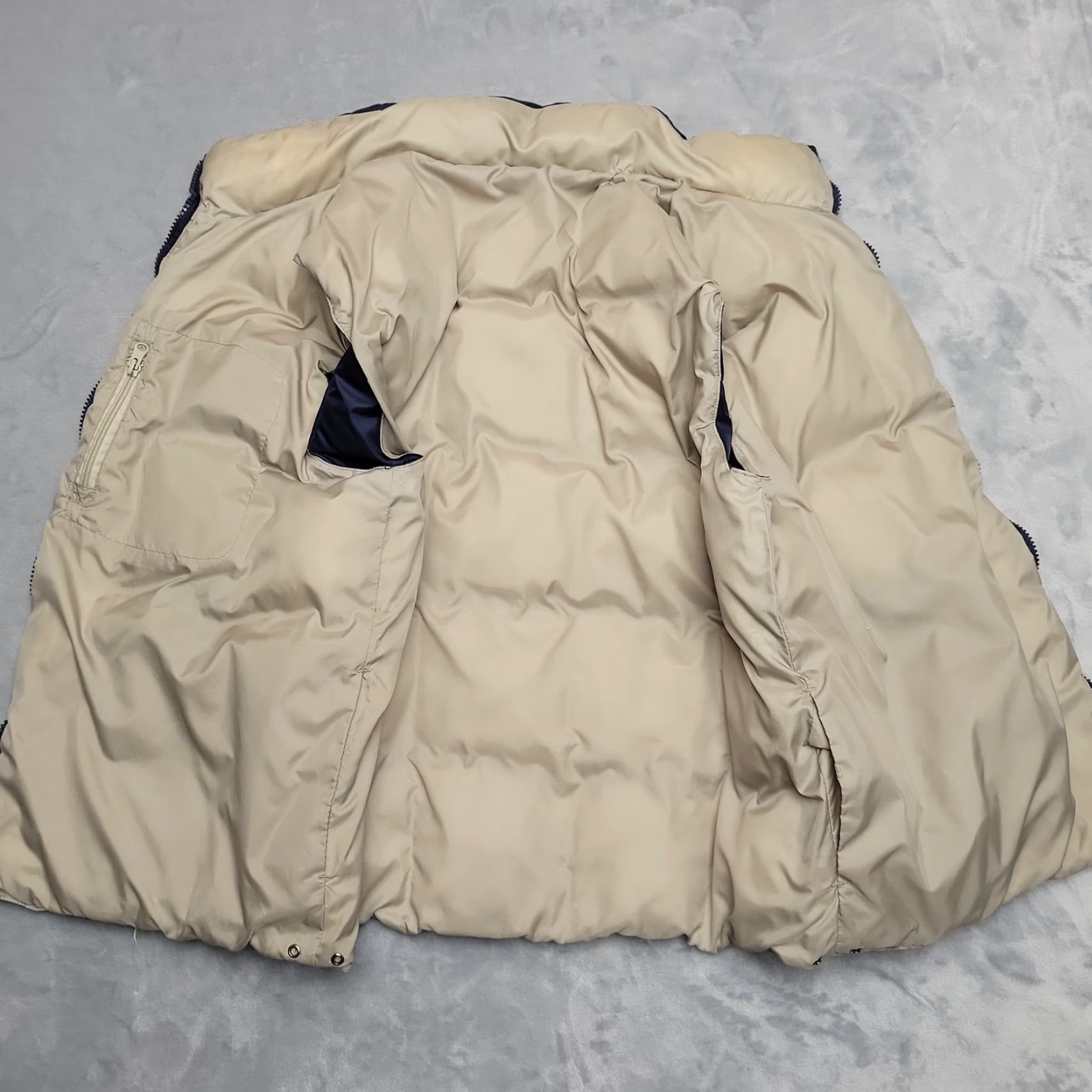 Vintage VINTAGE Silver Rider Down Puffer Vest Men L Blue Reversible 80s 90s Wind-Resistant Full Zip Sleeveless Mens Size US L / EU 52-54 / 3 - 3 Thumbnail