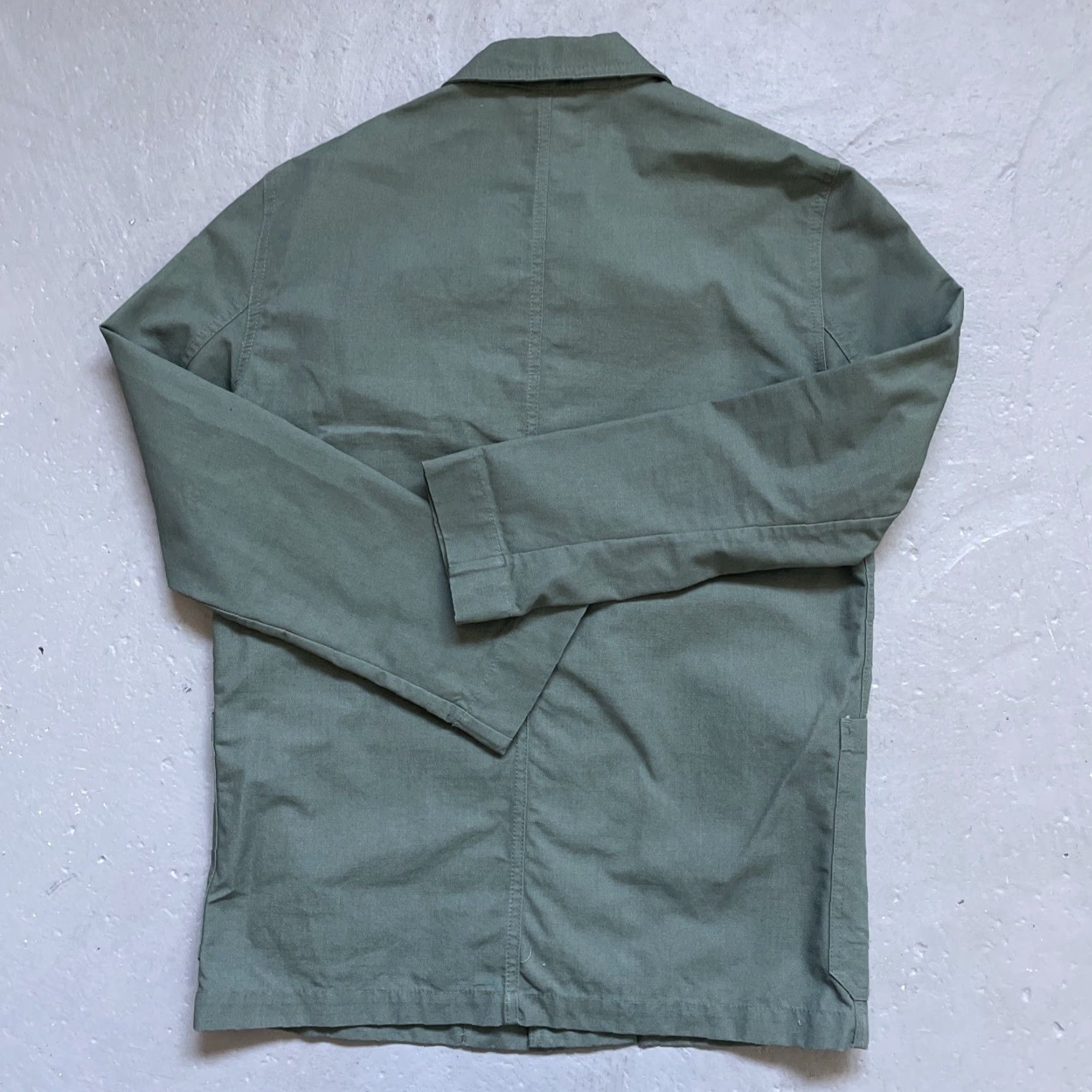Vintage VINTAGE Chore Work Jacket Military Green 38 Mens Unbranded Ripstop Euro Style Jacket Size US XXS / EU 40 - 7 Thumbnail