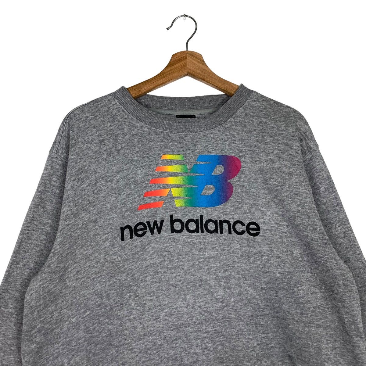 New Balance NEW BALANCE Colorful Big Logo Sweater #0204-C10 Size US L / EU 52-54 / 3 - 3 Thumbnail