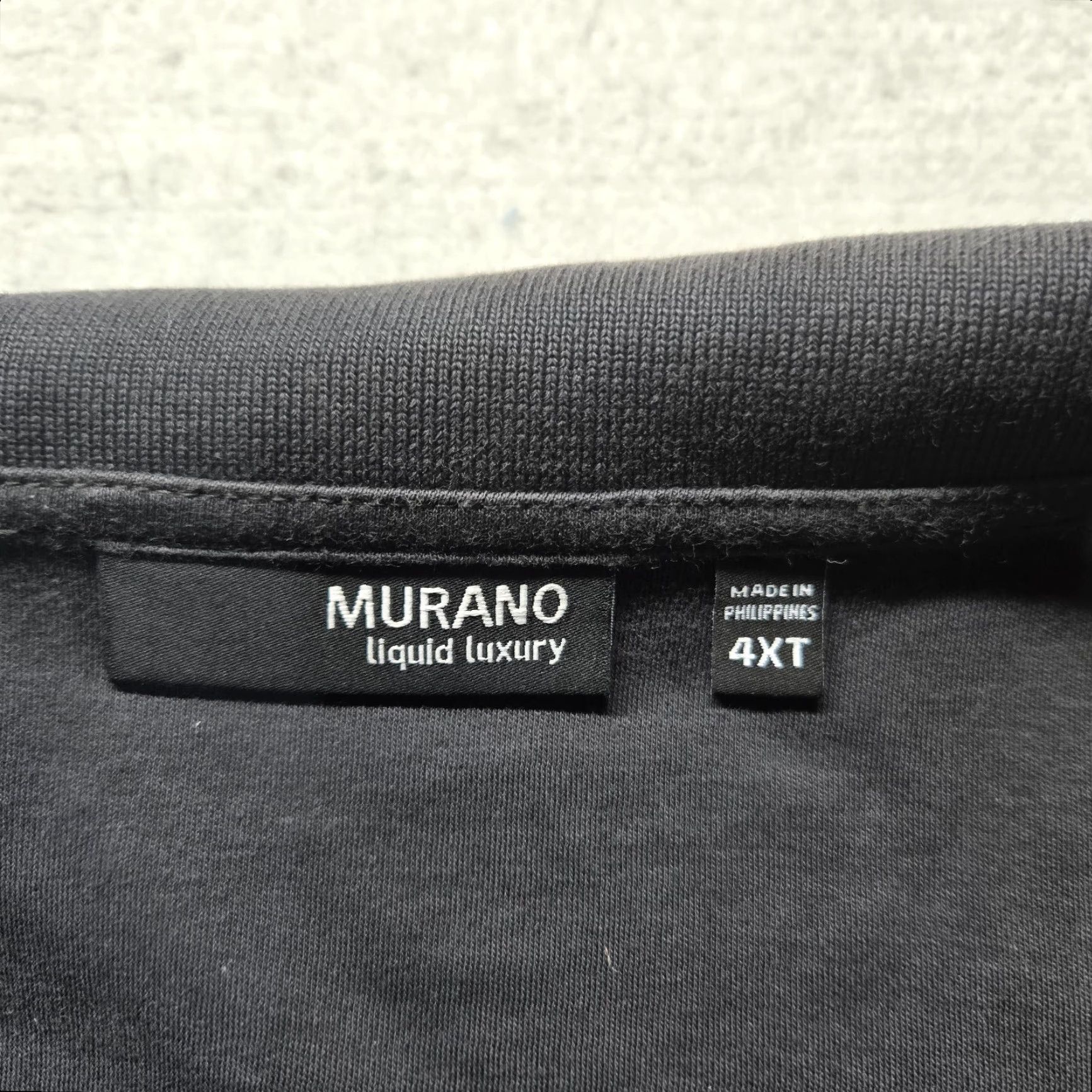 Murano Murano Polo Shirt Gray Cotton Self Soft Performance Golf Adult Men's 4XT Tall Shirt Polo Gray Cotton Murano Golf 4XT Mens Summer 90s? Size US XXL / EU 58 / 5 - 3 Thumbnail