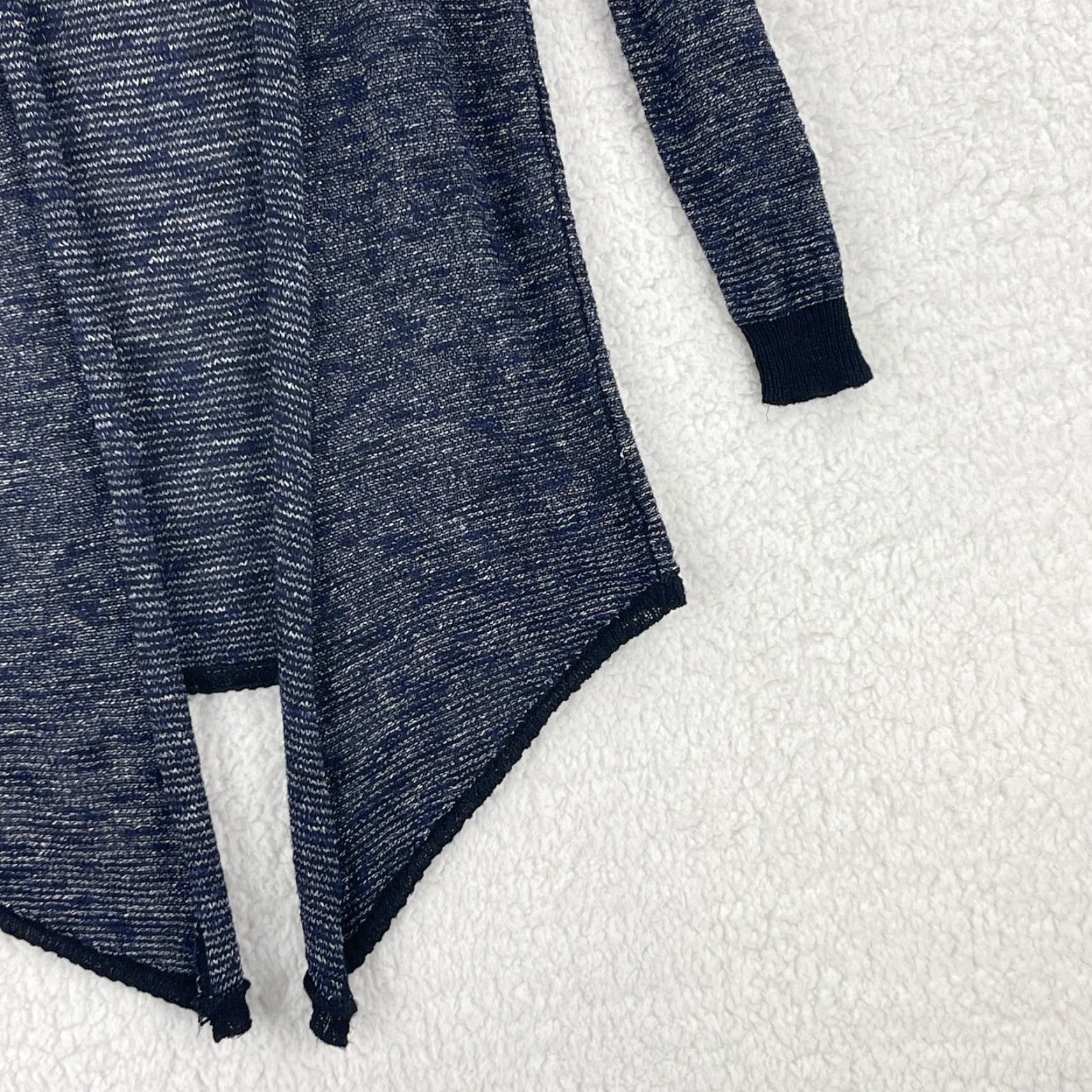 Eileen Fisher Eileen Fisher Cardigan Sweater Womens Small Blue Linen Blend Knit Open Front Raglan Sleeve V-Neck Size S / US 4 / IT 40 - 3 Thumbnail