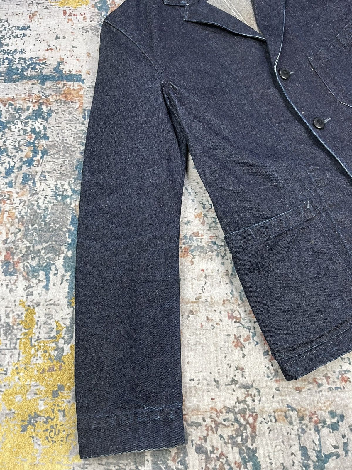 J.S. Homestead J.S Homestead Indigo Dekoboko Denim Jackets Size US S / EU 44-46 / 1 - 3 Thumbnail