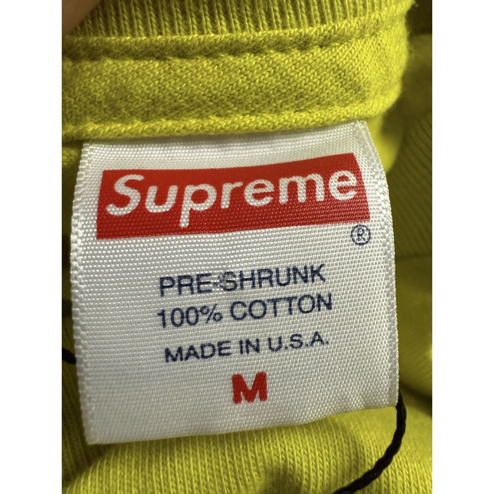 Supreme Supreme Tee Lime Blue Used Medium Size US M / EU 48-50 / 2 - 3 Thumbnail