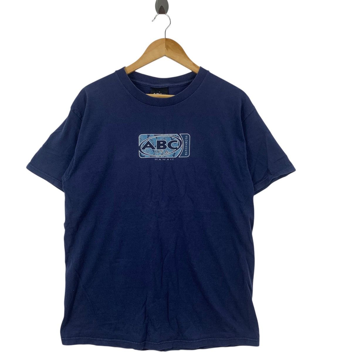 Vintage Vintage 90’ ABC USA HAWAII Sportswear Box Logo Tee Shirt Top Size US L / EU 52-54 / 3 - 4 Thumbnail