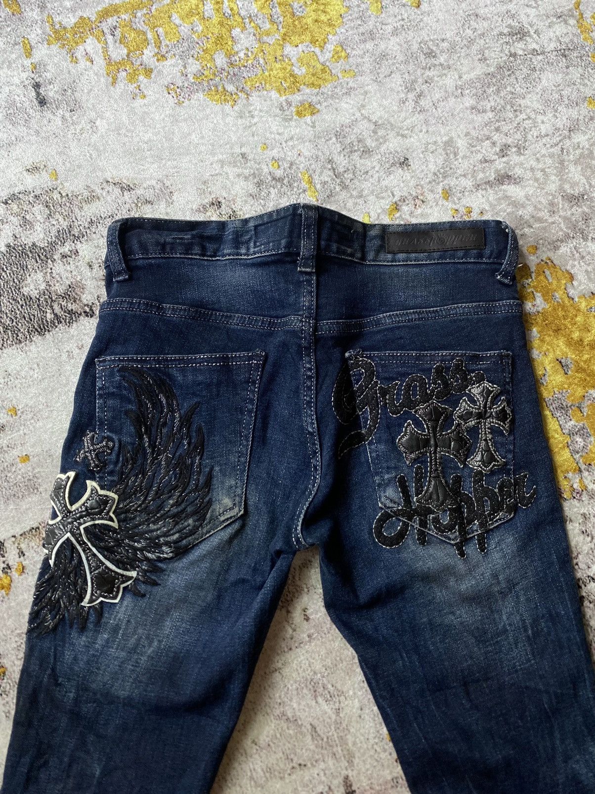 If Six Was Nine × Japanese Brand × Le Grande Bleu (L.G.B.) Japanes Grass Hopper embroidery cross Size 27" / US 4 / IT 40 - 3 Thumbnail