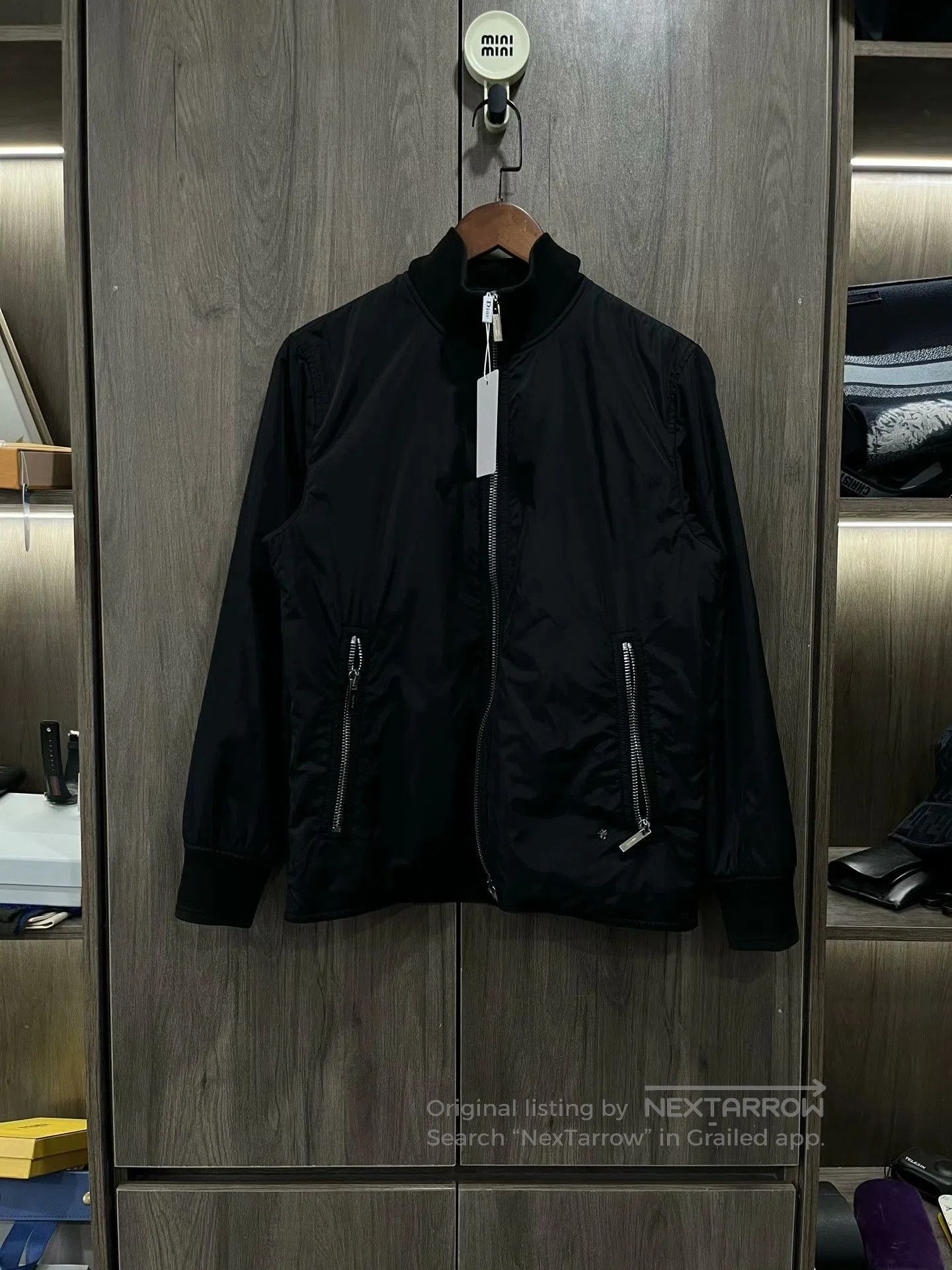 Dior Dior Black Zip Jacket with Metal Bee. Size US S / EU 44-46 / 1 - 1 Thumbnail