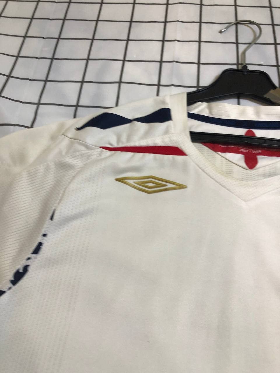 Umbro England Umbro 2007-2009 Football White Home Jersey Soccer Size US M / EU 48-50 / 2 - 4 Thumbnail