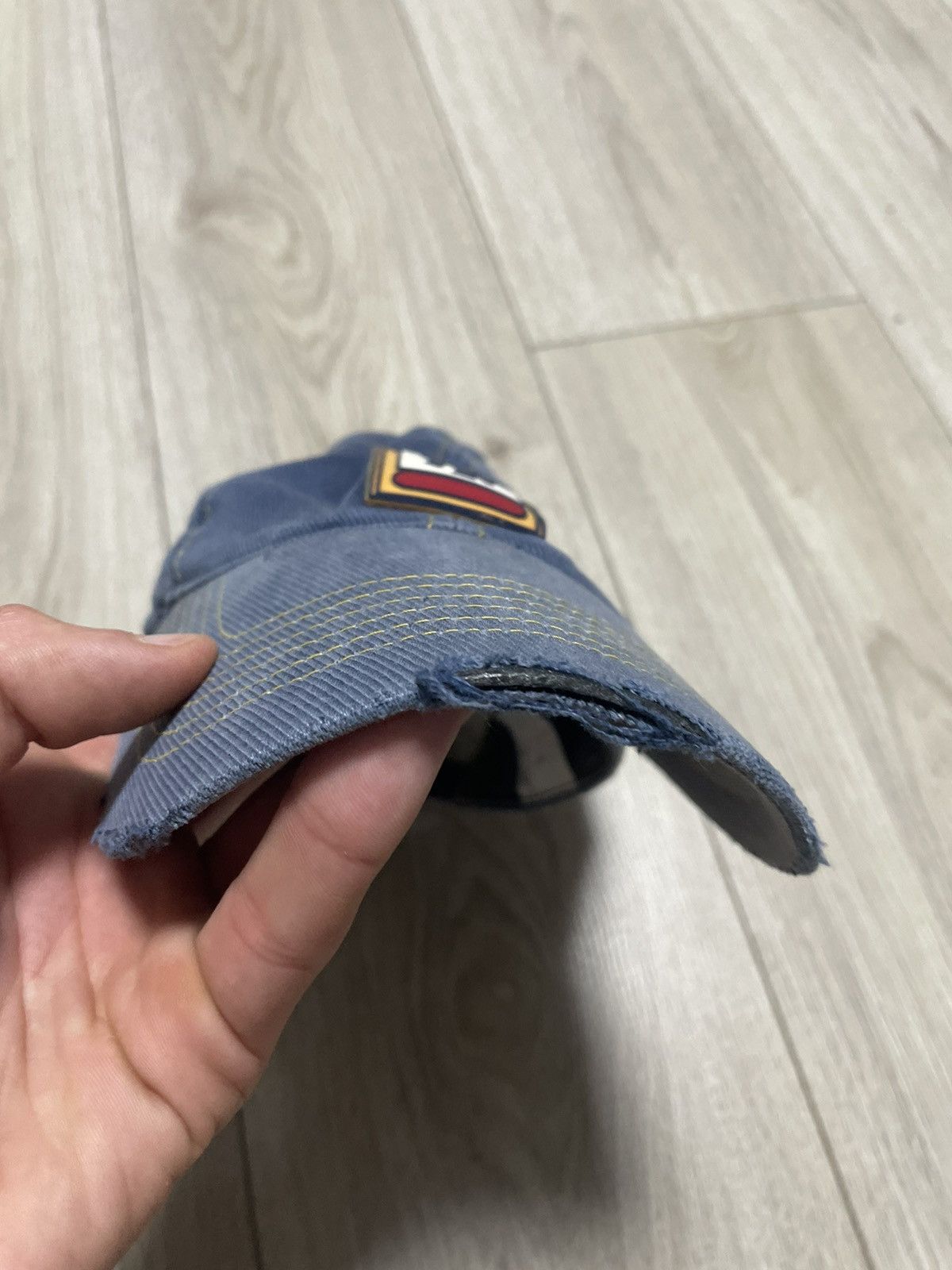 MLB × New York Yankees × Vintage Vintage 90s New York Yankees Denim Cap NY MLB Streetwear Size ONE SIZE - 8 Thumbnail