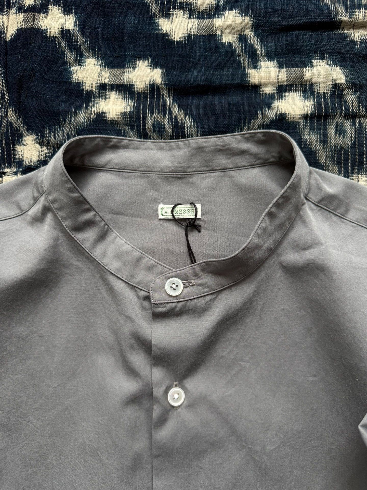 A.PRESSE A.PRESSE 25SS Band Collar Long Sleeve Shirt Size US M / EU 48-50 / 2 - 8 Thumbnail