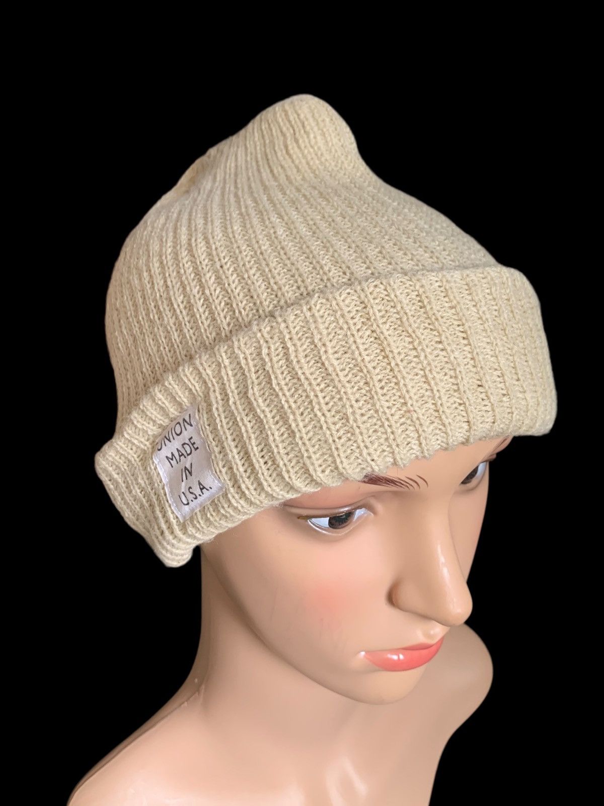 Japanese Brand × Union LA × Vintage Vintage Union Made Usa Knitted Hat Soft Cotton Size ONE SIZE - 2 Thumbnail