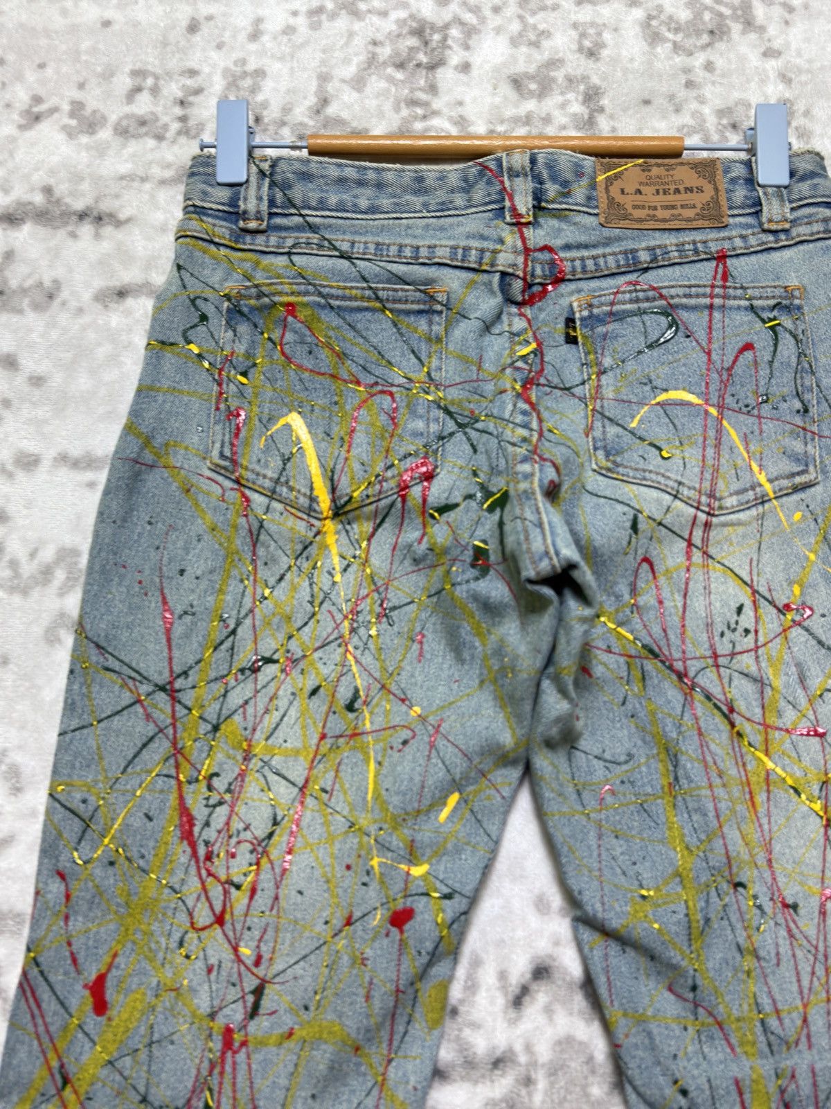 Hysteric Glamour Flare LA Jeans Paint Splash Junya Watanabe Style Bootcut Size US 26 / EU 42 - 10 Thumbnail